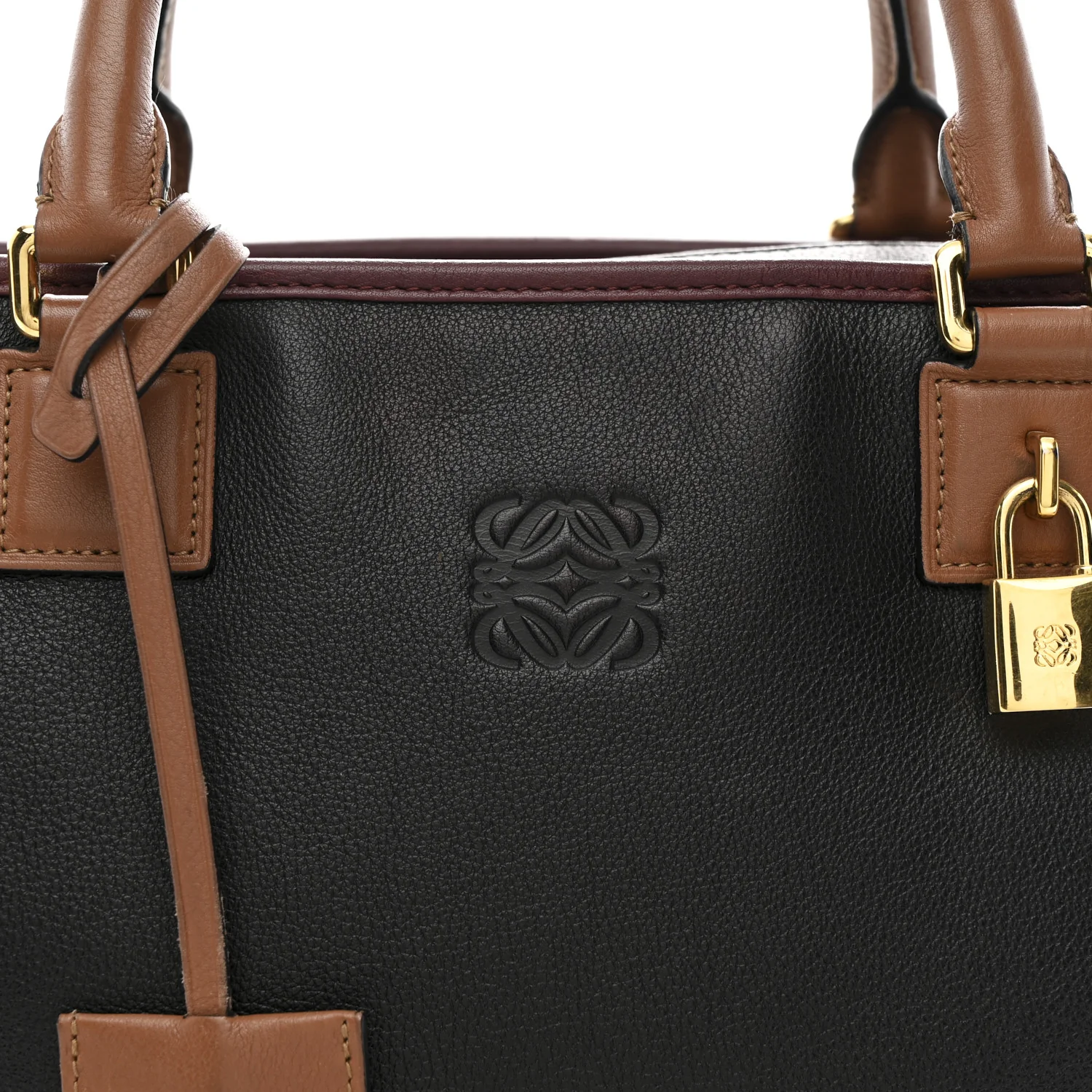 Calfskin Tri-Color Amazona 36 Black Chestnut - Image 7
