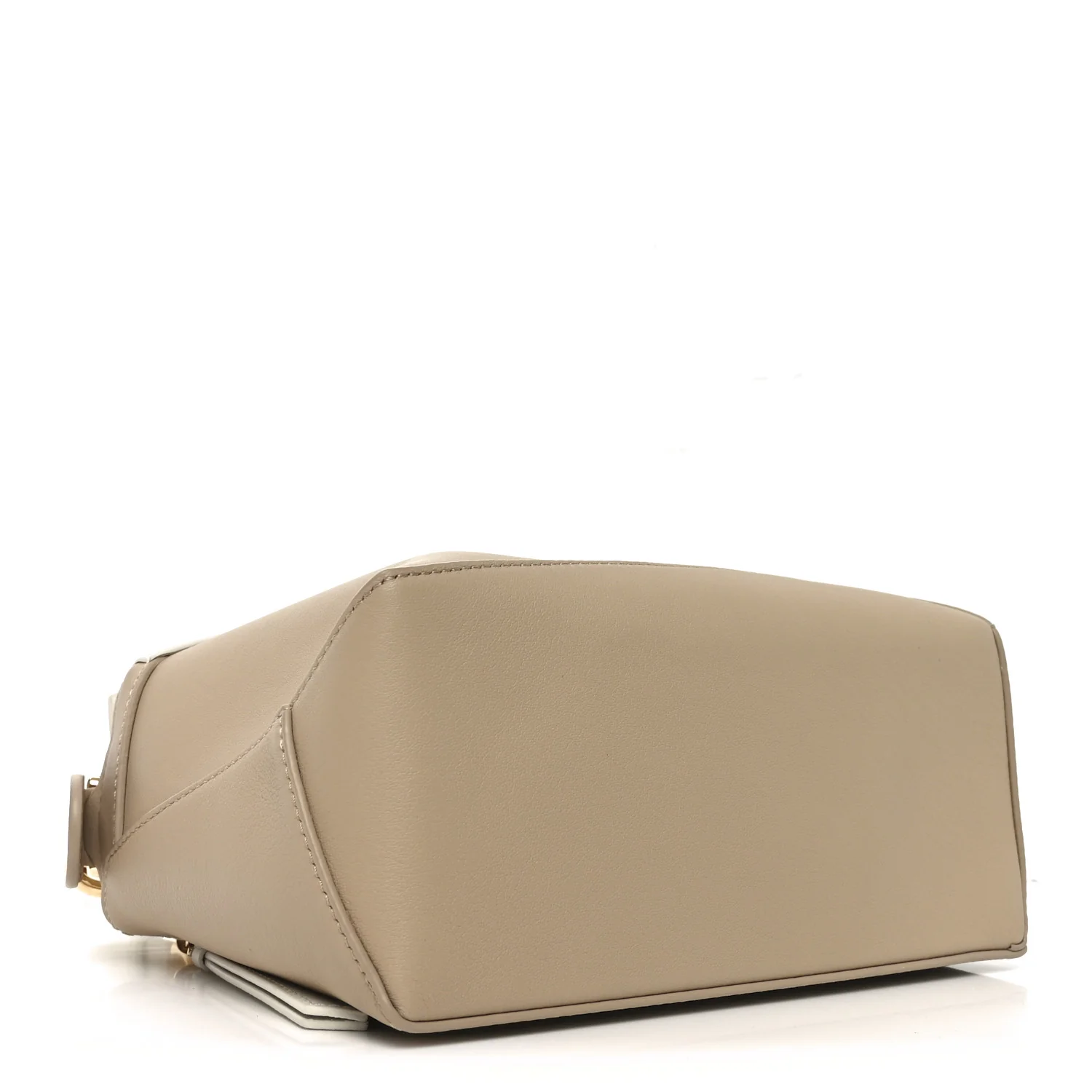 Classic Calfskin Small Puzzle Edge Bag Soft White Paper Craft - Image 4
