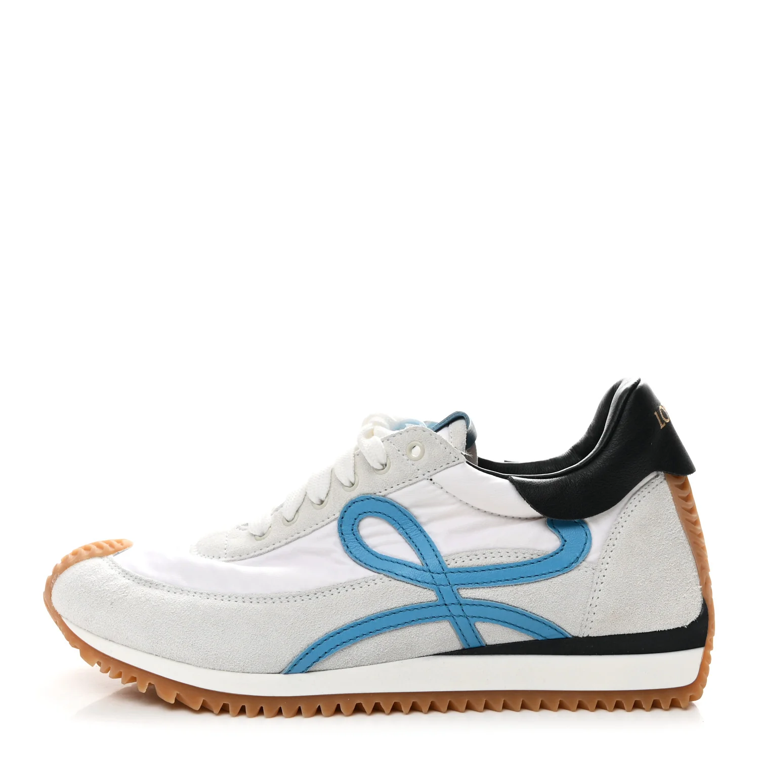Fabric Suede Flow Retro Runner Sneakers 38 White Blue