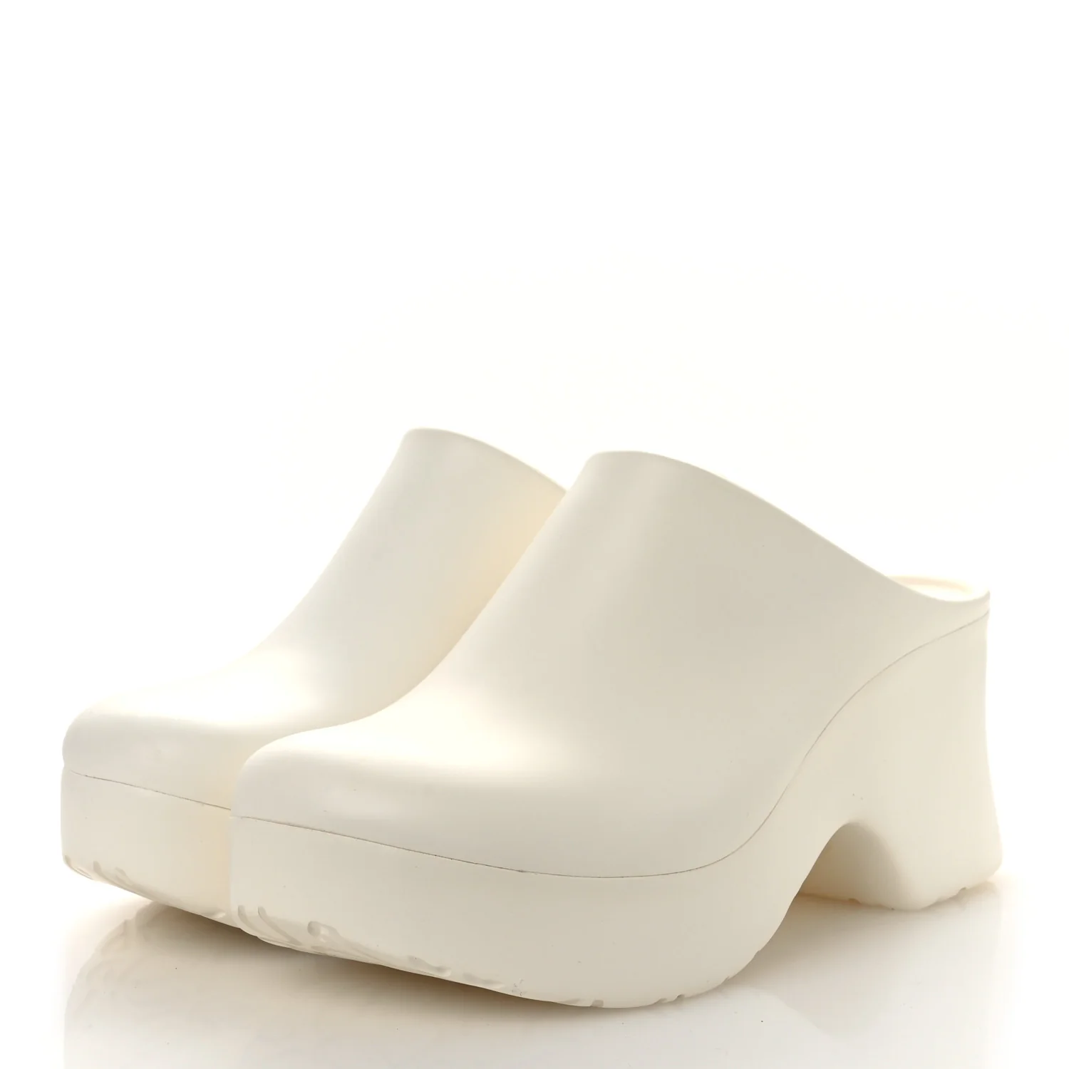Foam Rubber Terra Clogs Sandals 39 White - Image 4