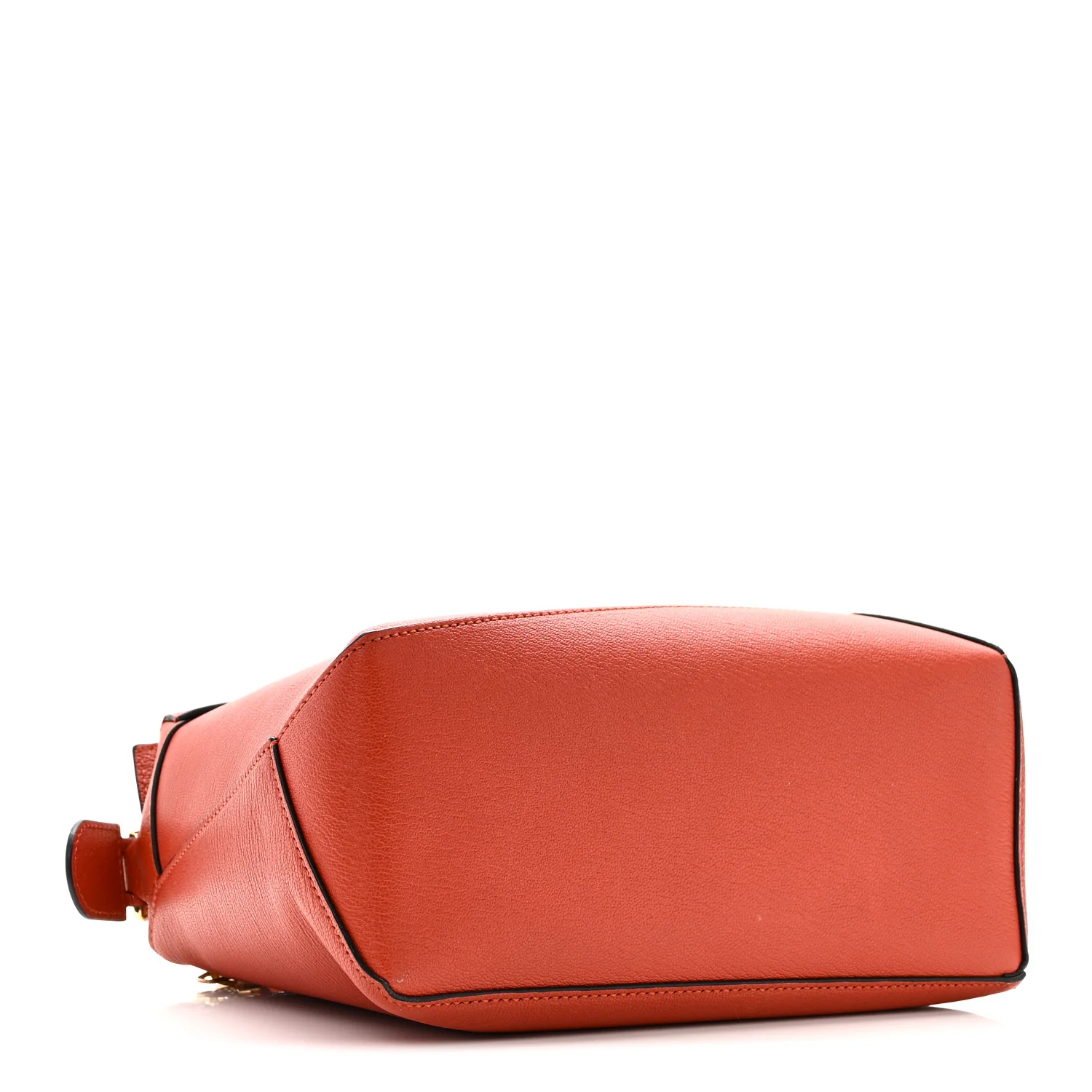Goatskin Small Puzzle Bag Orange - Image 4