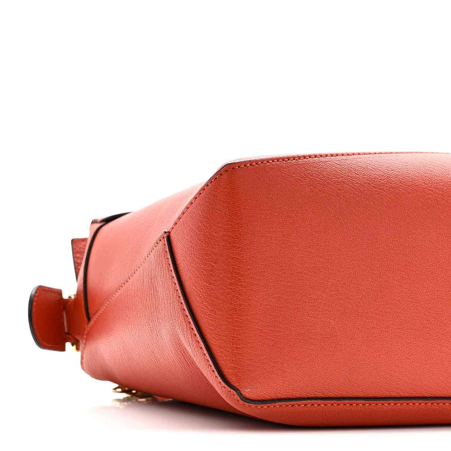 Goatskin Small Puzzle Bag Orange - Image 8