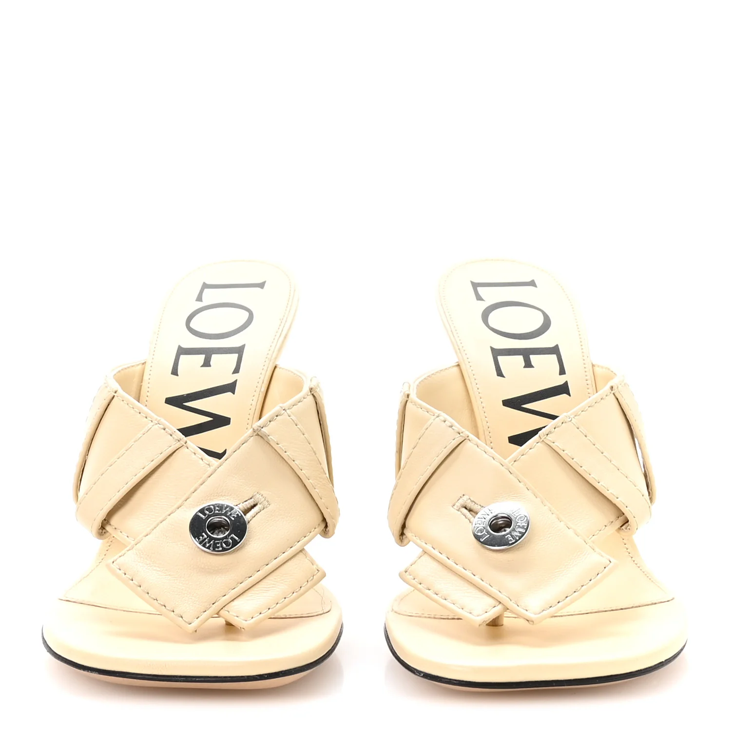 Goatskin Toy Panta Sandals 38 Oat Milk - Image 3
