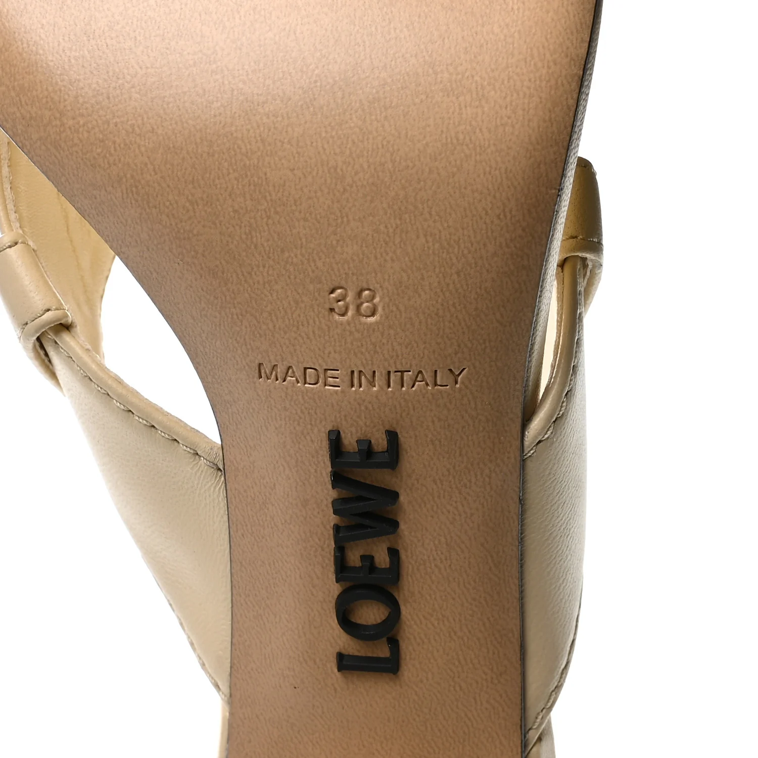 Goatskin Toy Panta Sandals 38 Oat Milk - Image 7