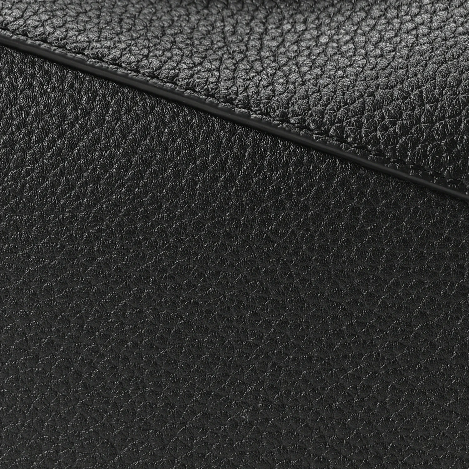 Grained Calfskin Large Puzzle Edge Bag Black - Image 7