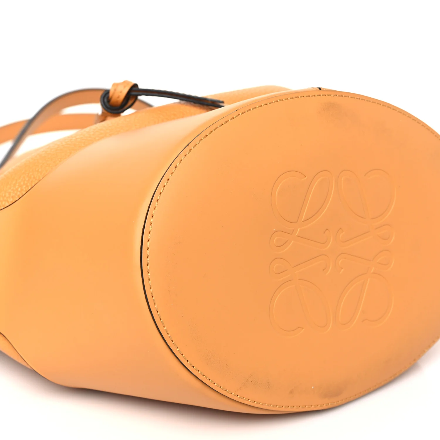 Grained Calfskin Medium Balloon Bag Saffron Yellow - Image 10