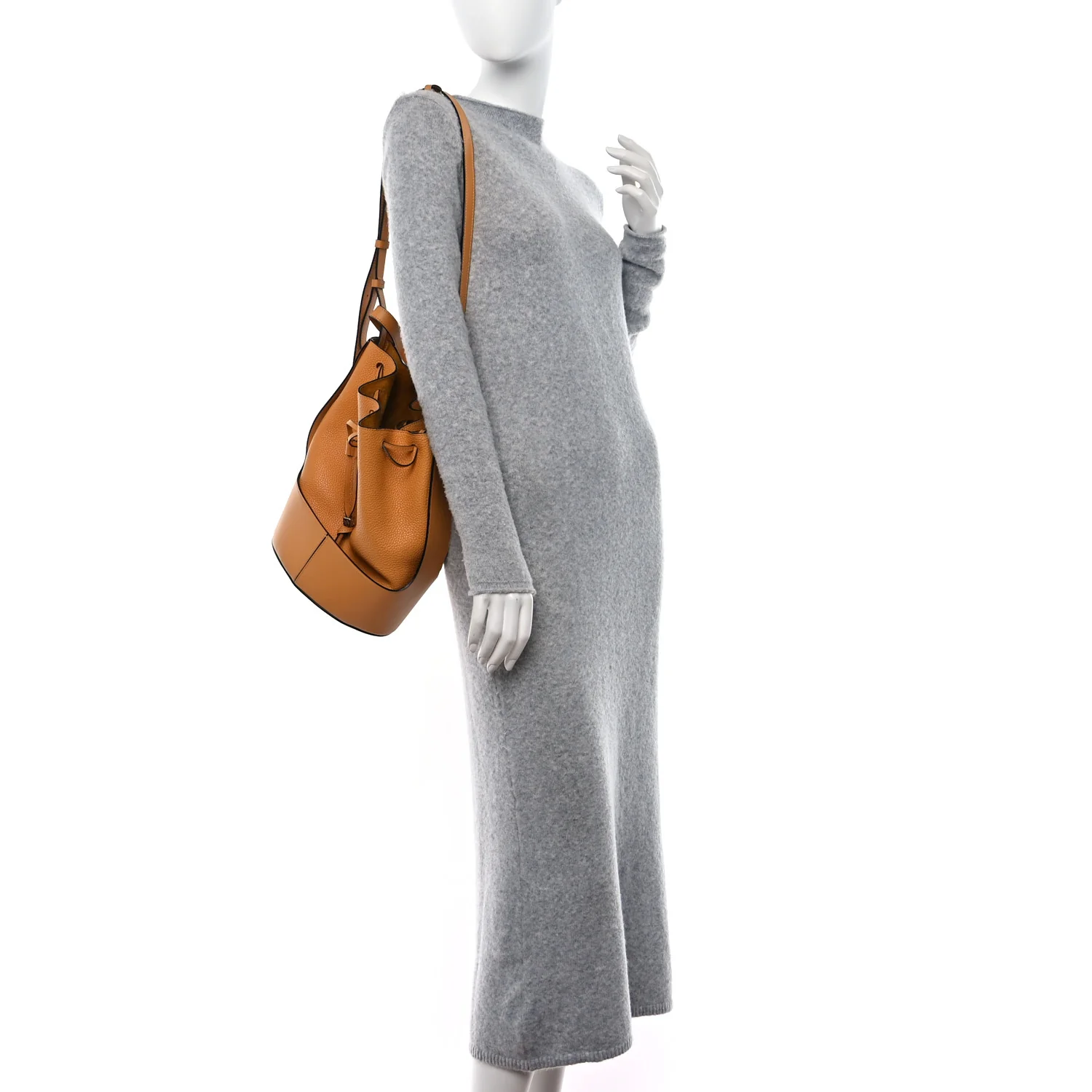 Grained Calfskin Medium Balloon Bag Saffron Yellow - Image 2