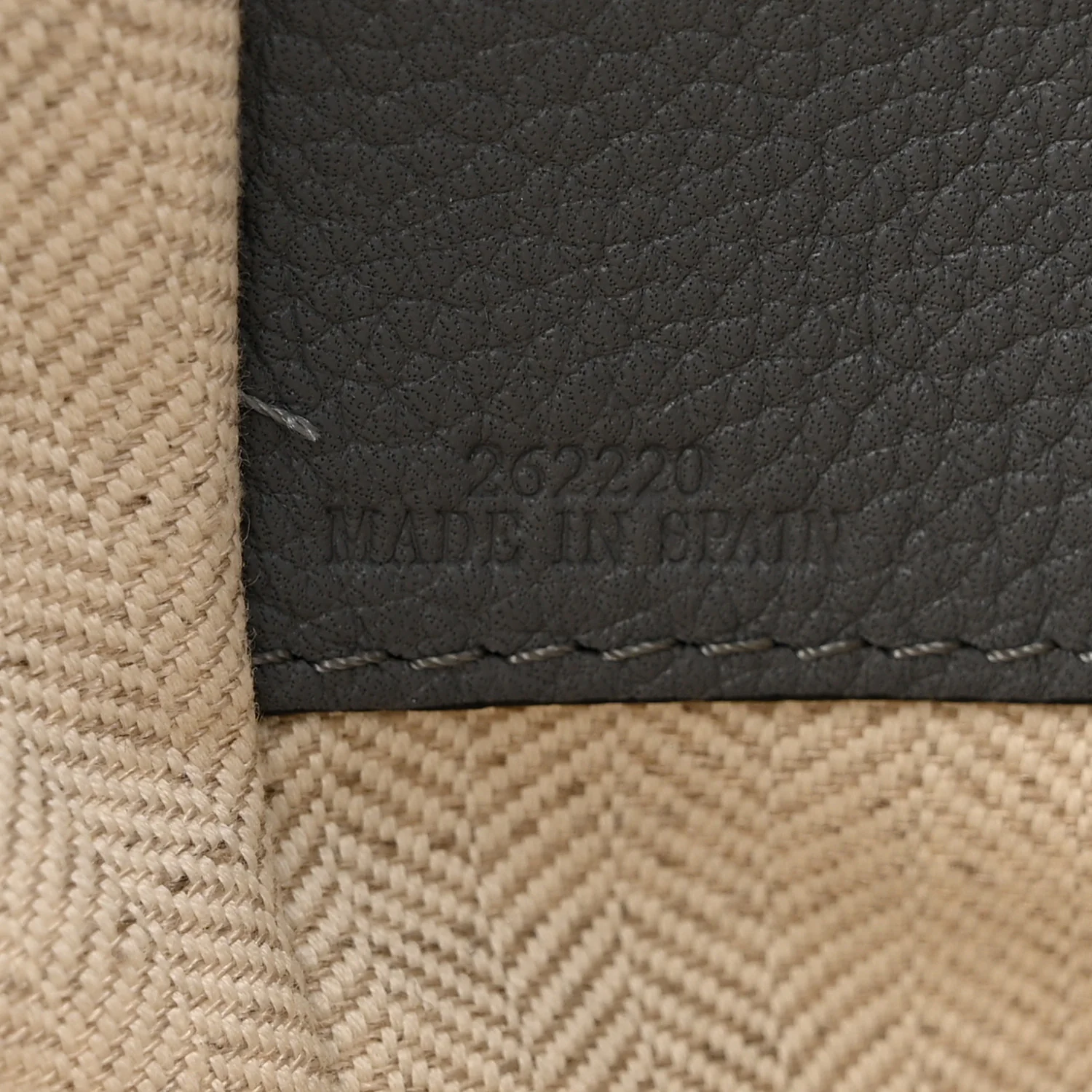Grained Calfskin Small Hammock Shoulder Bag Asphalt - Image 7
