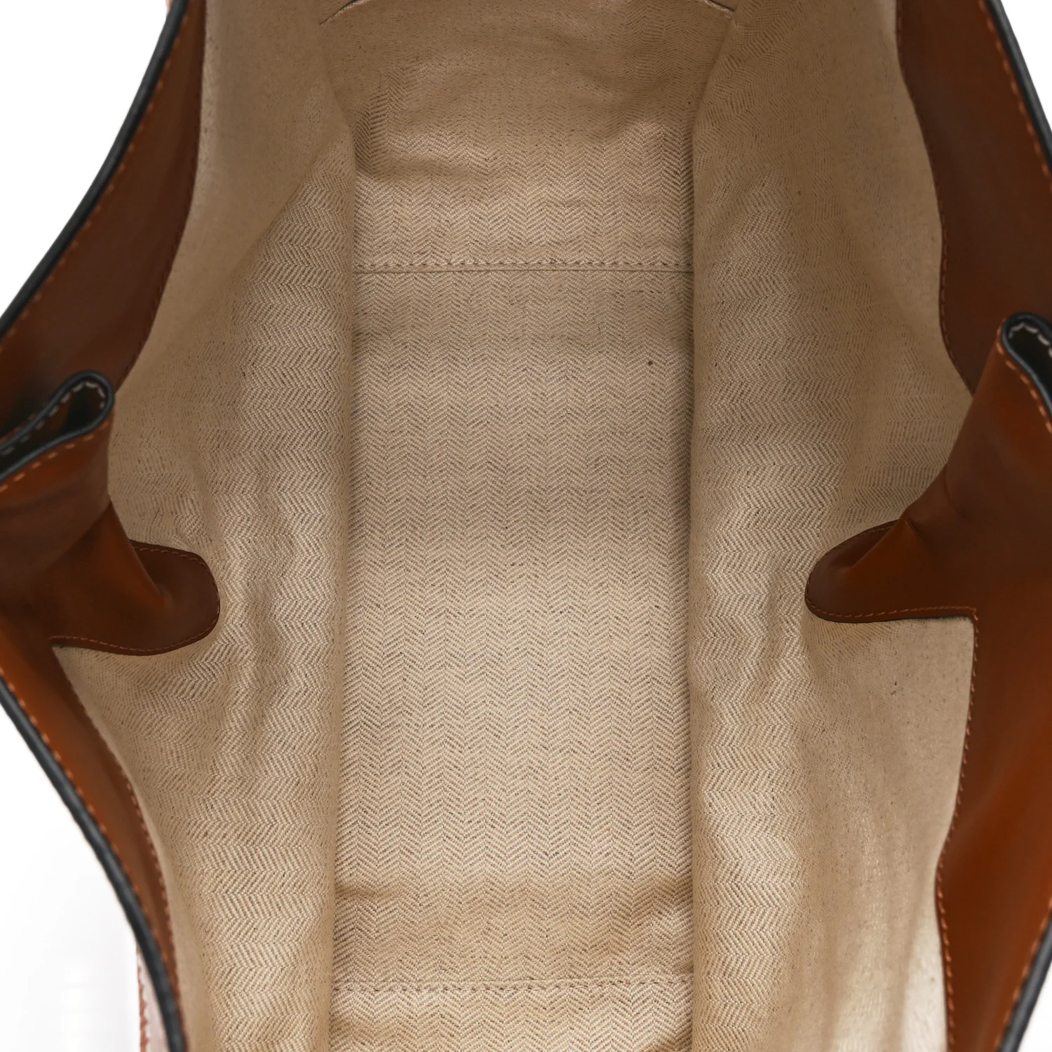 Grained Calfskin Small Hammock Shoulder Bag Tan - Image 5