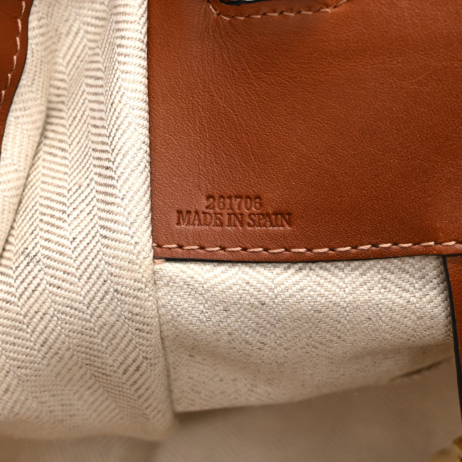 Grained Calfskin Small Hammock Shoulder Bag Tan - Image 7