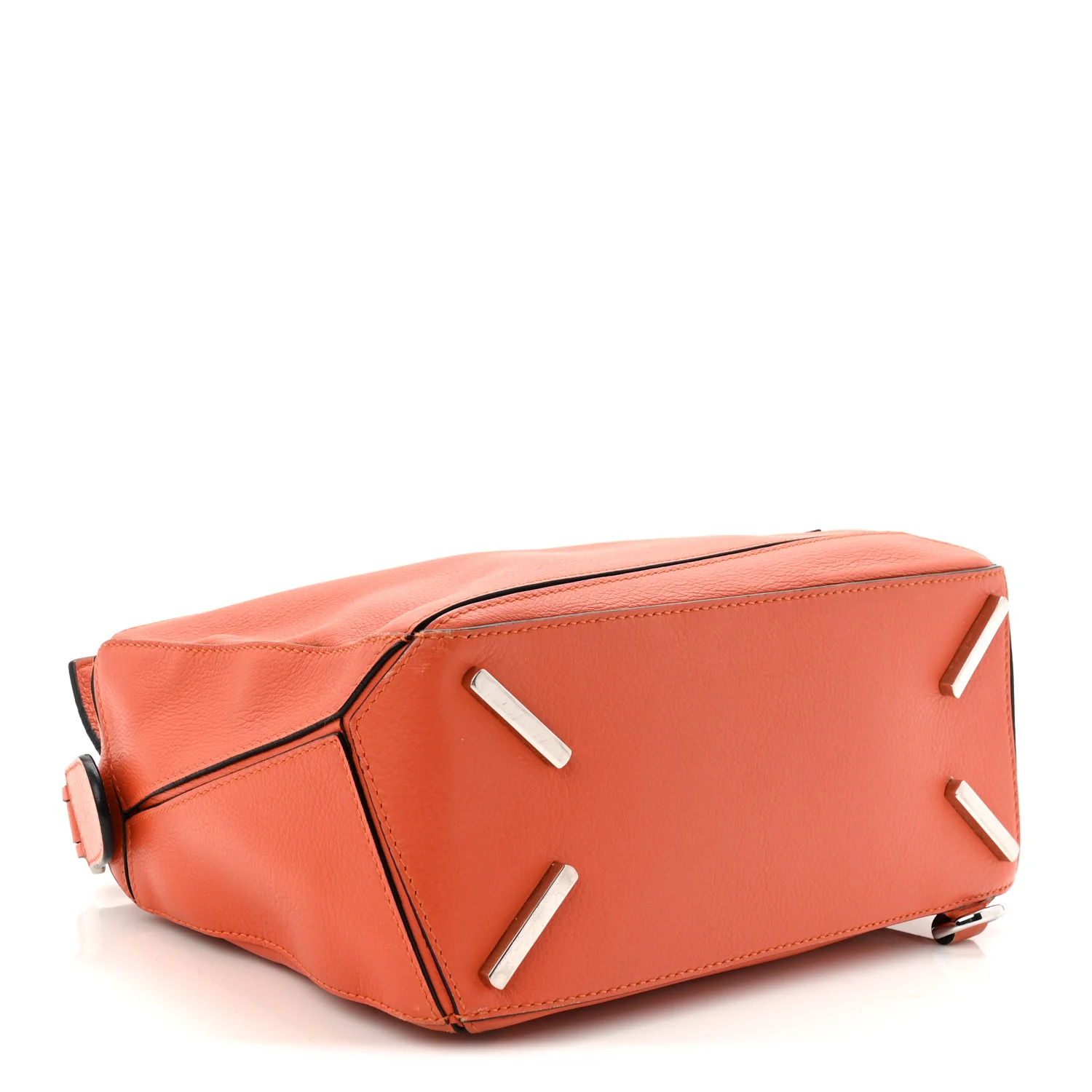 Grained Calfskin Small Puzzle Bag Orange - Image 4