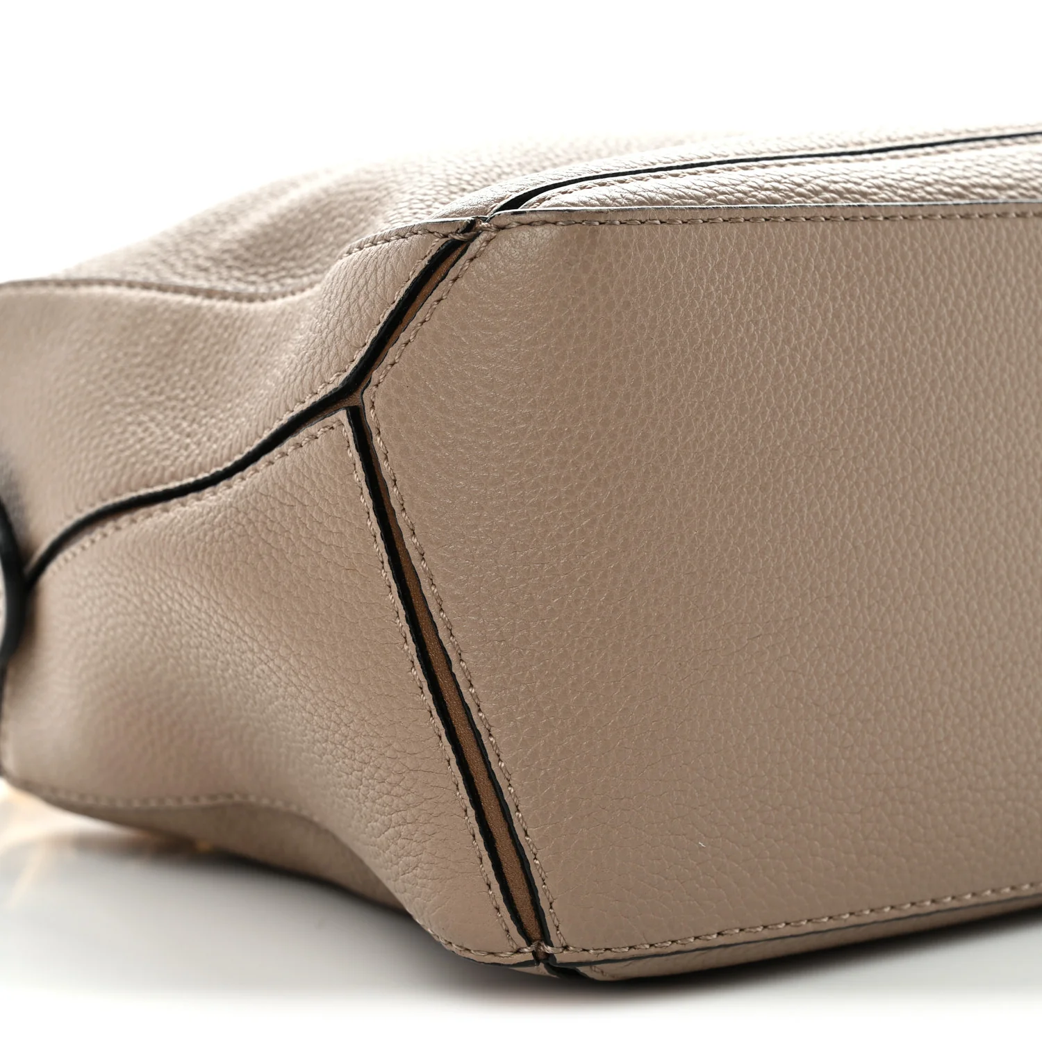Grained Calfskin Small Puzzle Bag Sand Mink - Image 10