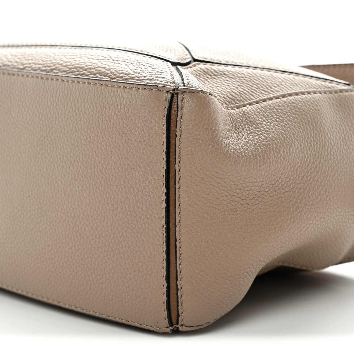Grained Calfskin Small Puzzle Bag Sand Mink - Image 11