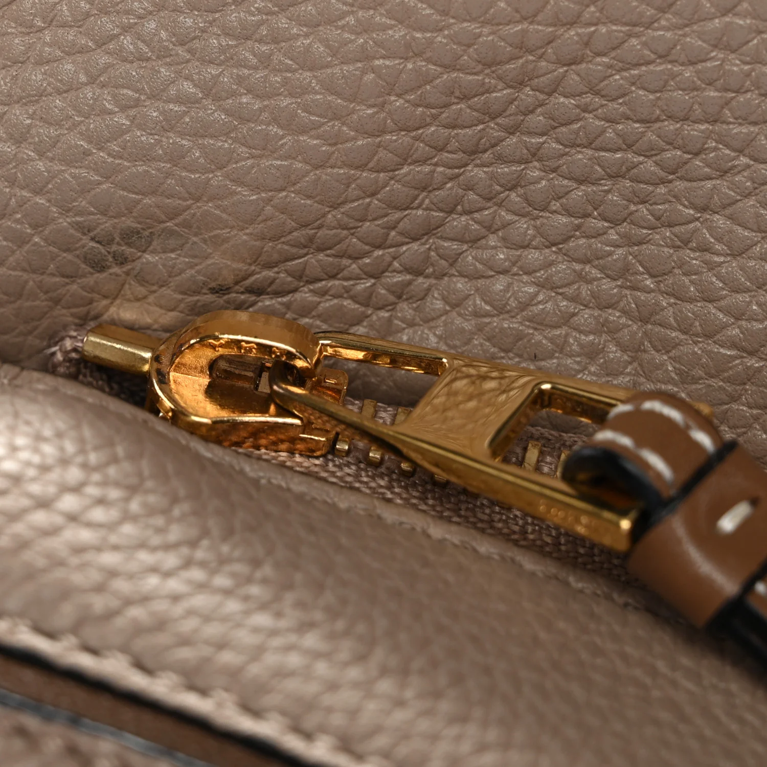 Grained Calfskin Small Puzzle Bag Sand Mink - Image 13
