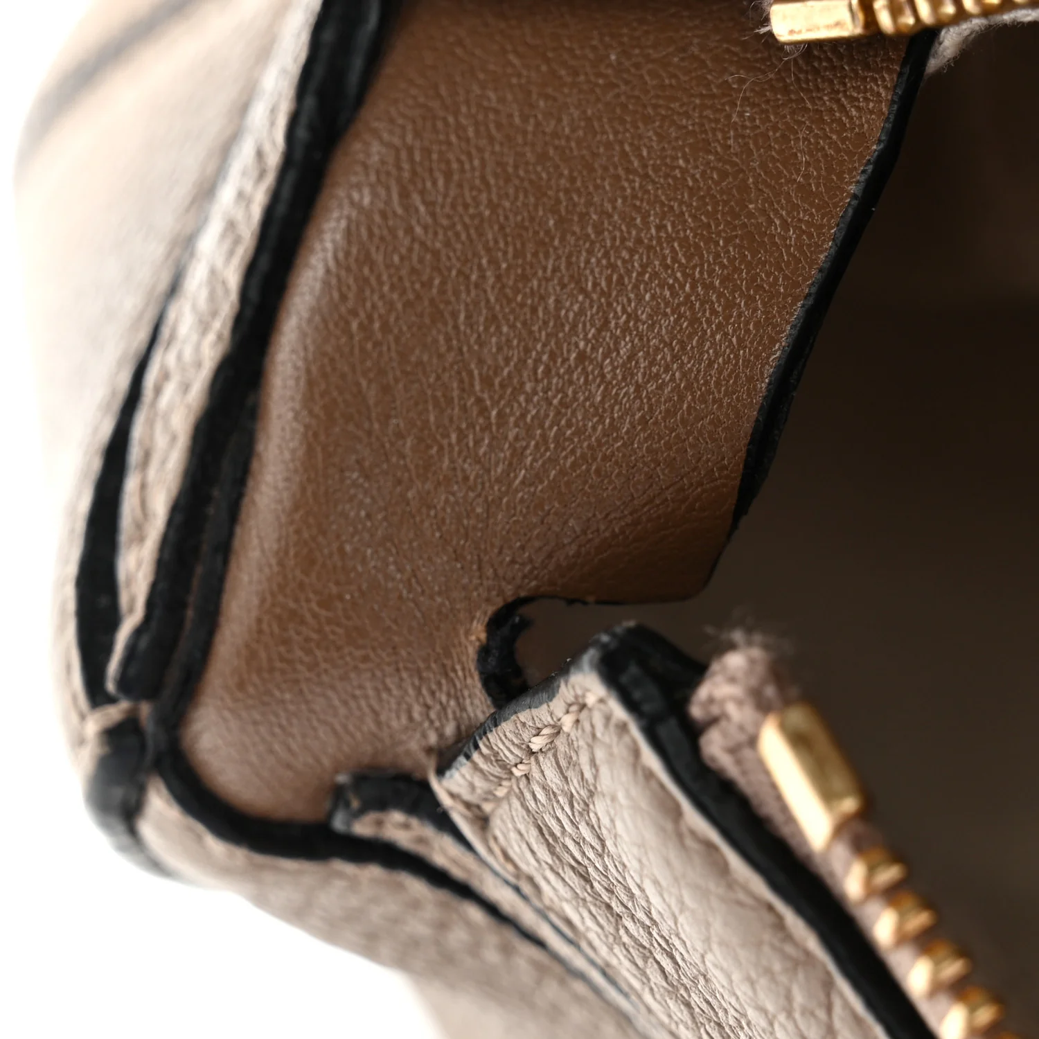 Grained Calfskin Small Puzzle Bag Sand Mink - Image 7