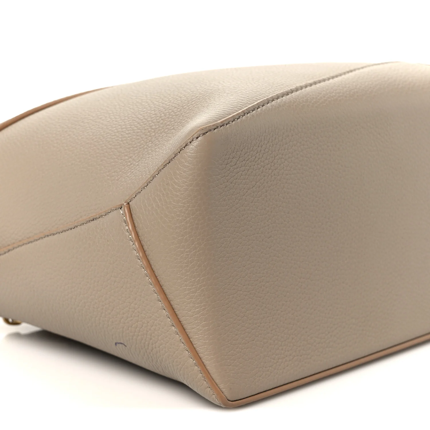 Grained Calfskin Small Puzzle Edge Bag Sand - Image 10