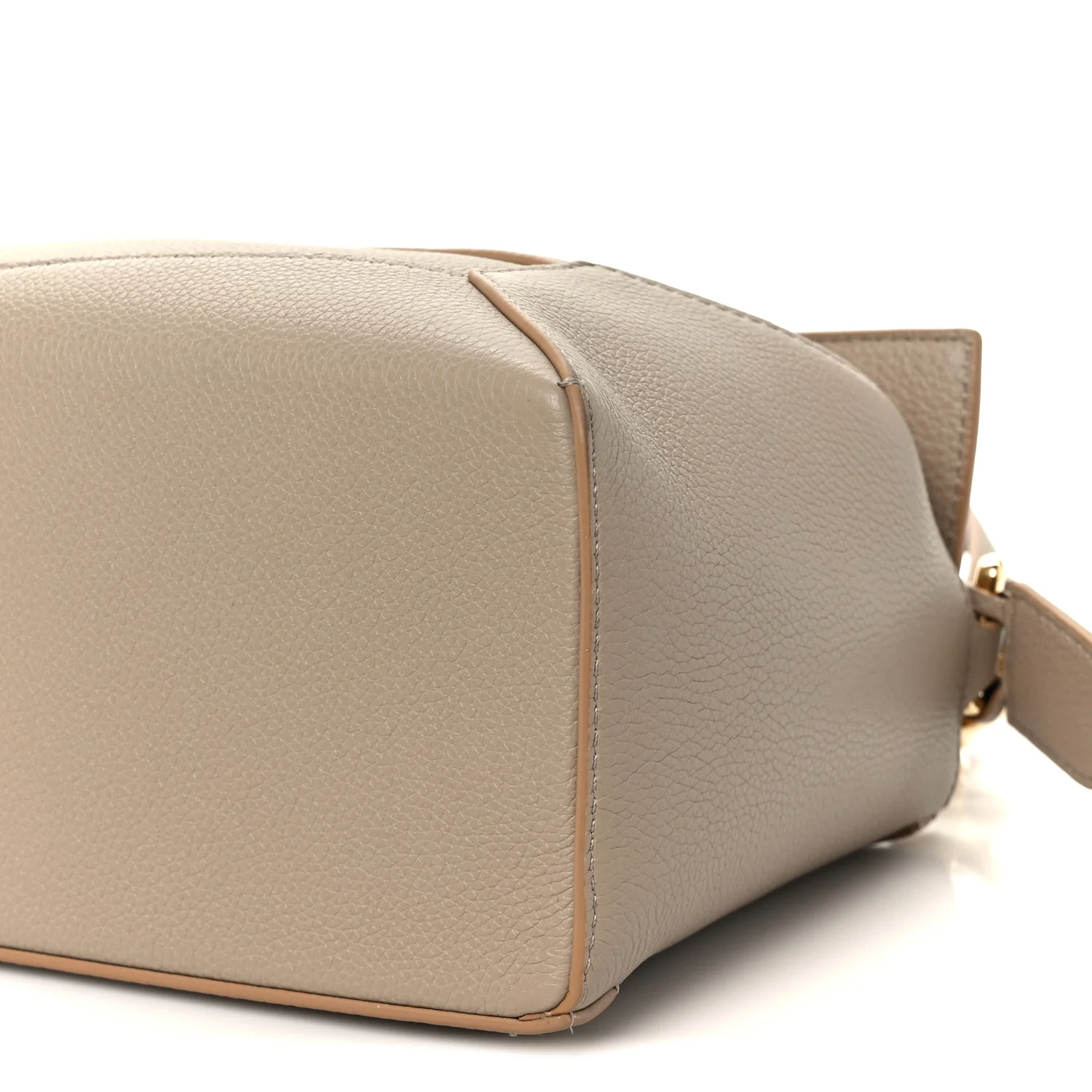 Grained Calfskin Small Puzzle Edge Bag Sand - Image 11