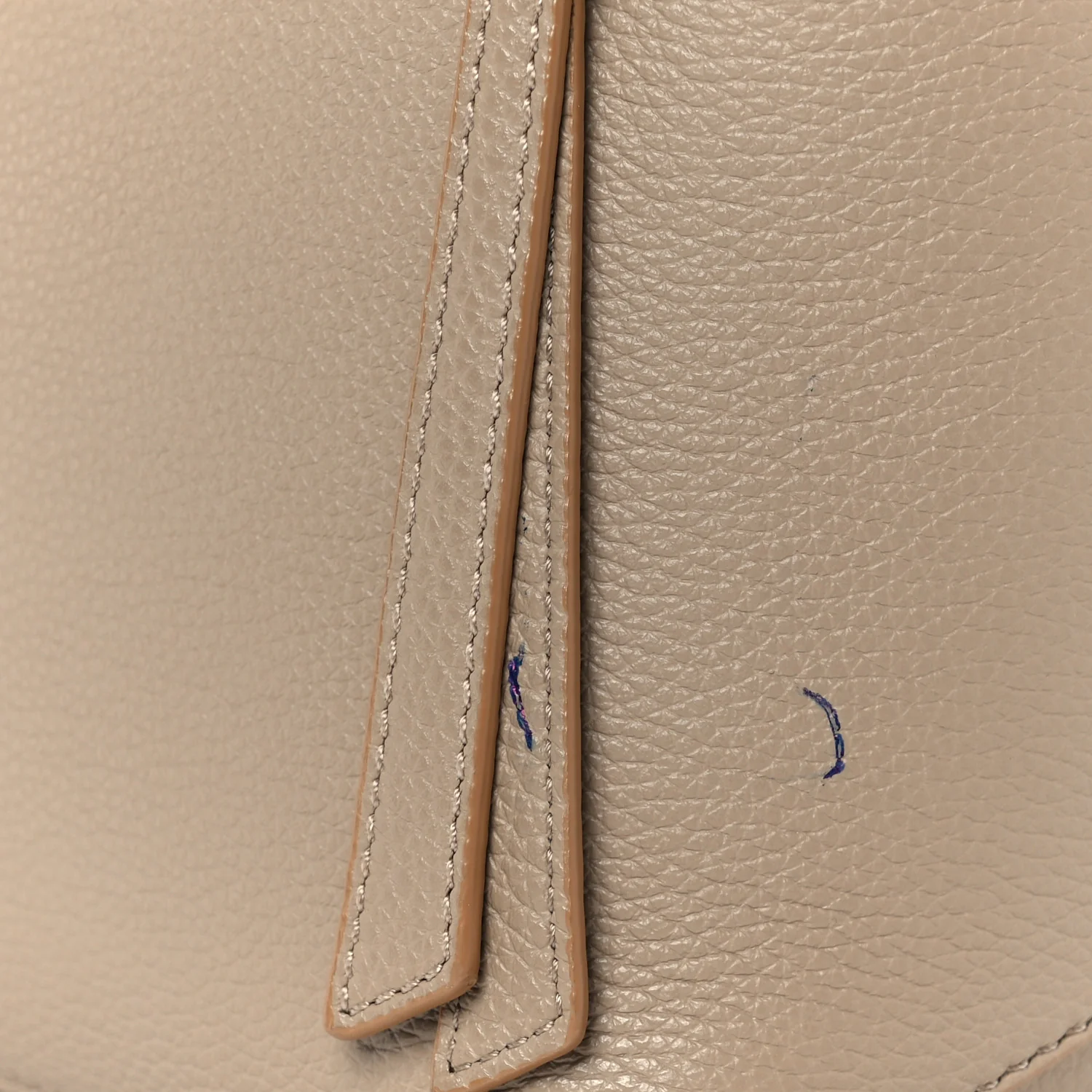 Grained Calfskin Small Puzzle Edge Bag Sand - Image 12