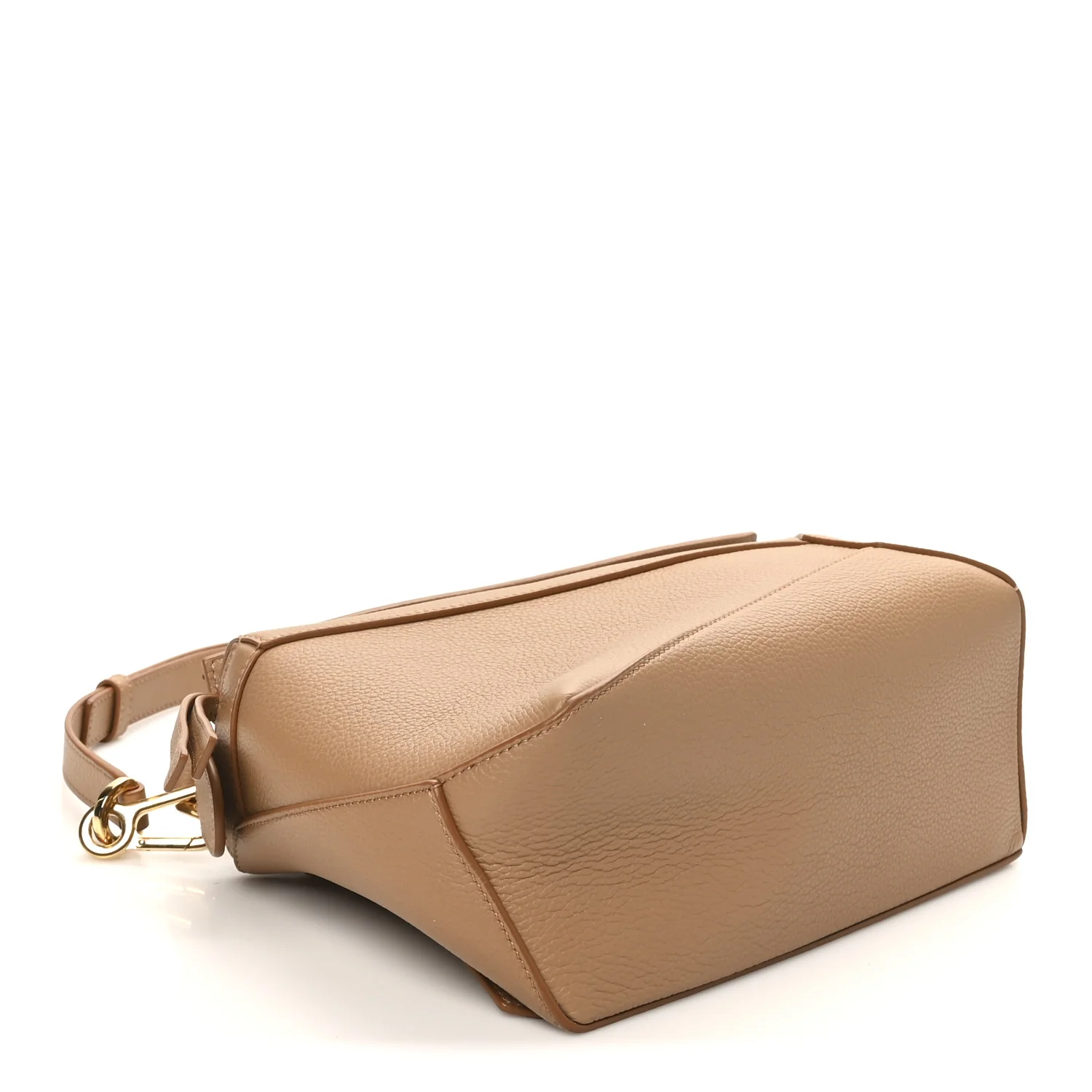 Grained Calfskin Small Puzzle Edge Bag Toffee - Image 4