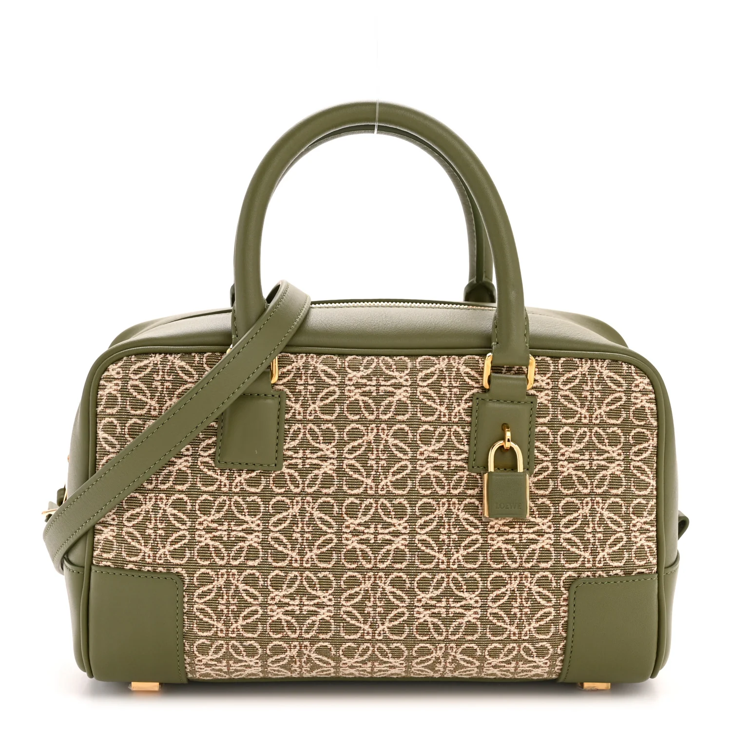 Jacquard Anagram Calfskin Amazona 23 Avocado Green