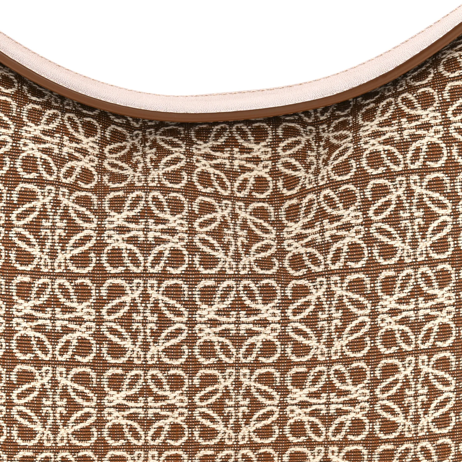 Jacquard Anagram Calfskin Luna Bag Tan Pecan - Image 7