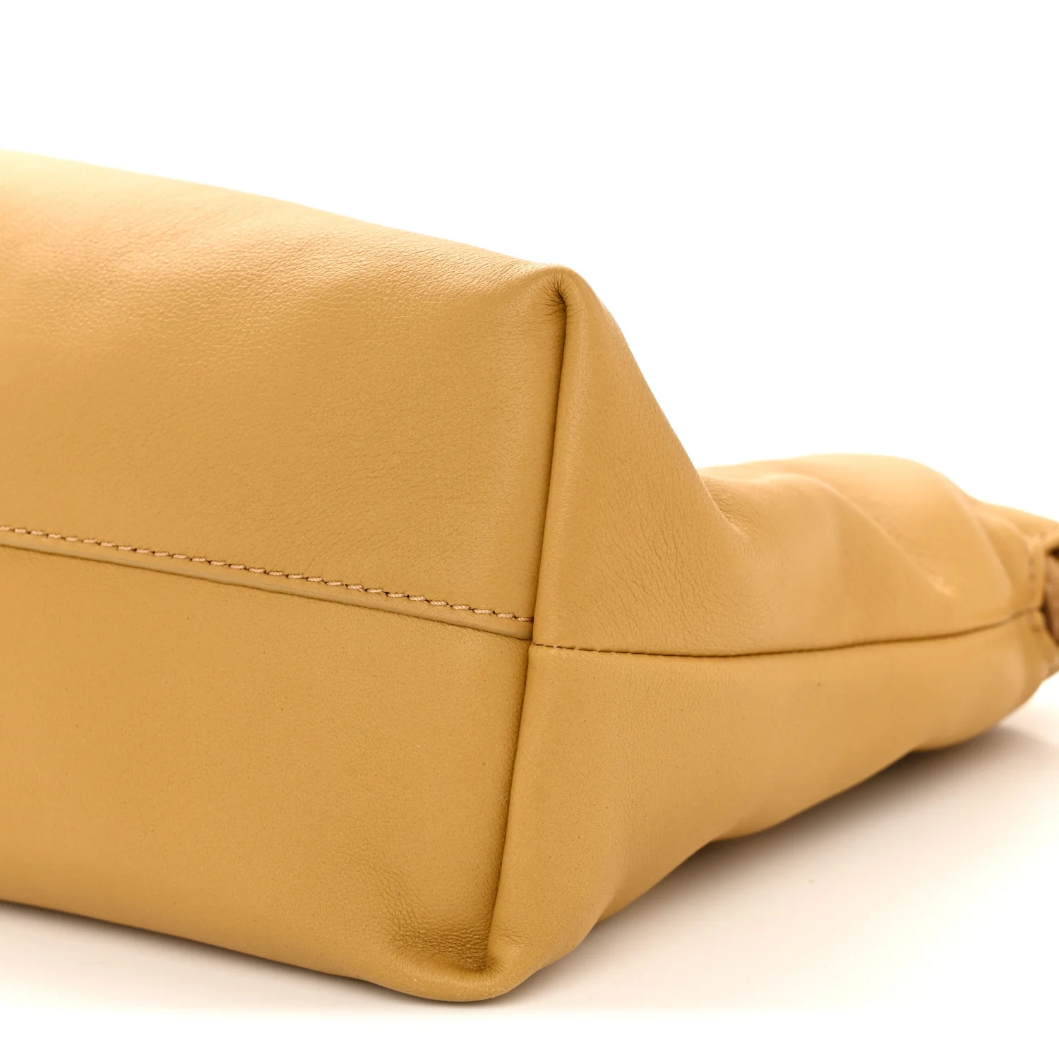 Mellow Nappa Donut Medium Chain Flamenco Knot Clutch Sahara - Image 10