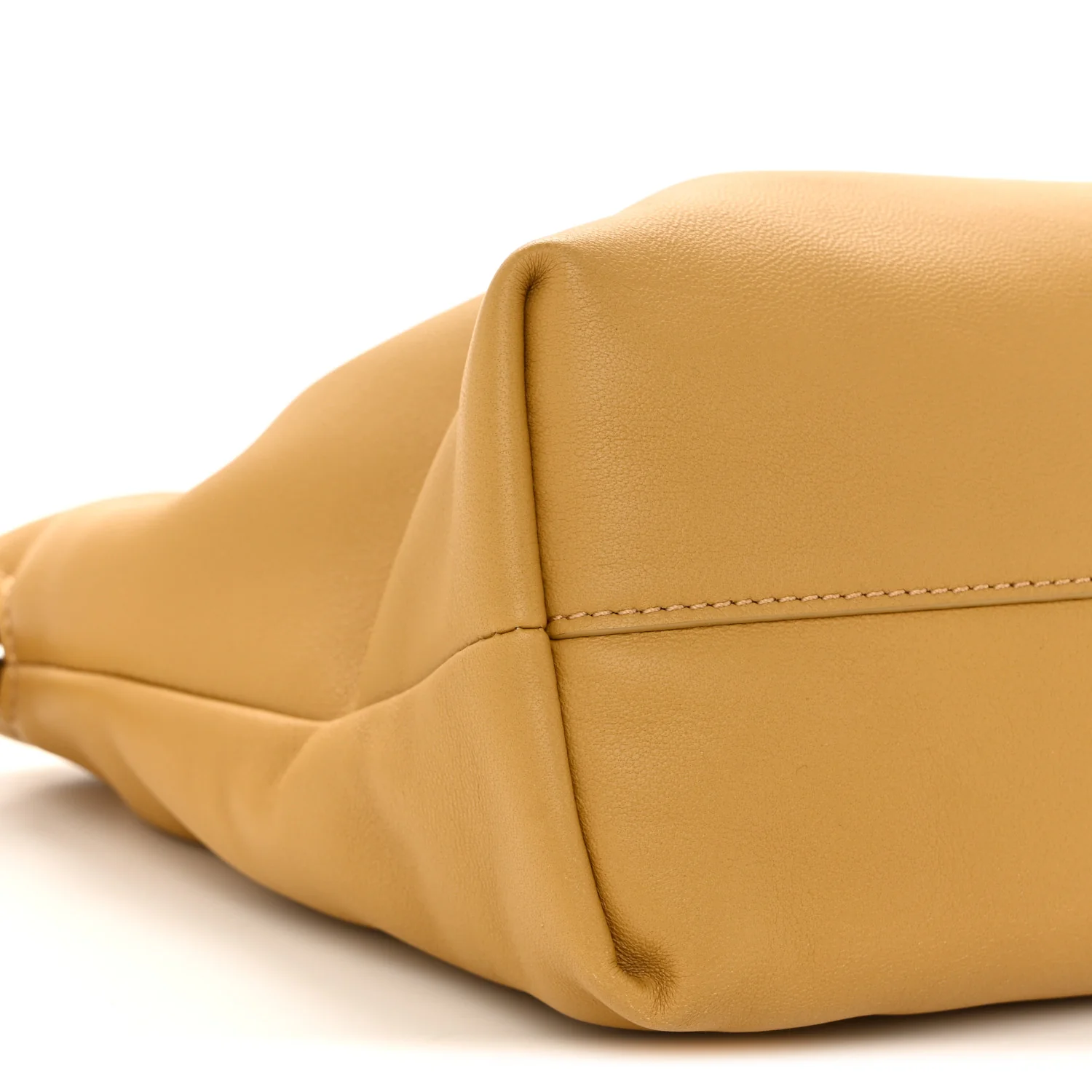 Mellow Nappa Donut Medium Chain Flamenco Knot Clutch Sahara - Image 9