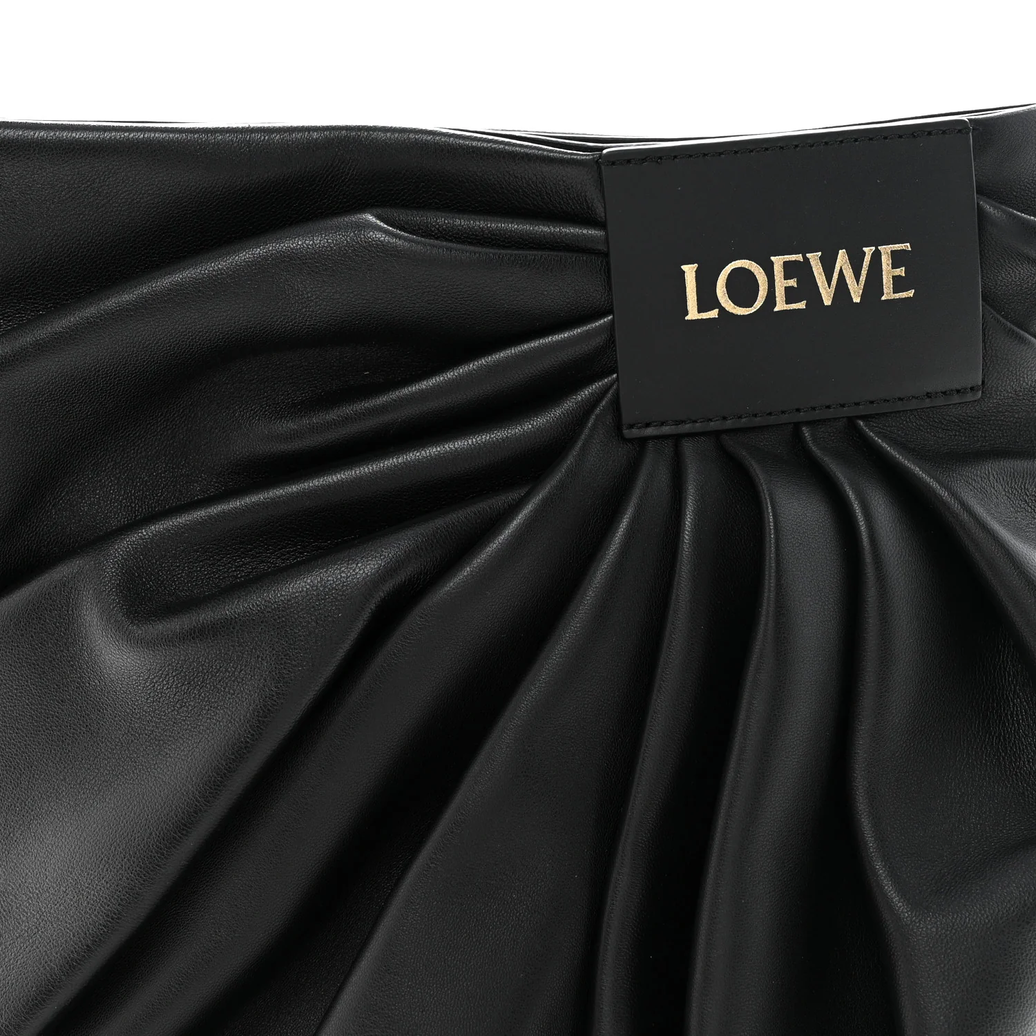 Mellow Nappa Draped Tote Black - Image 7
