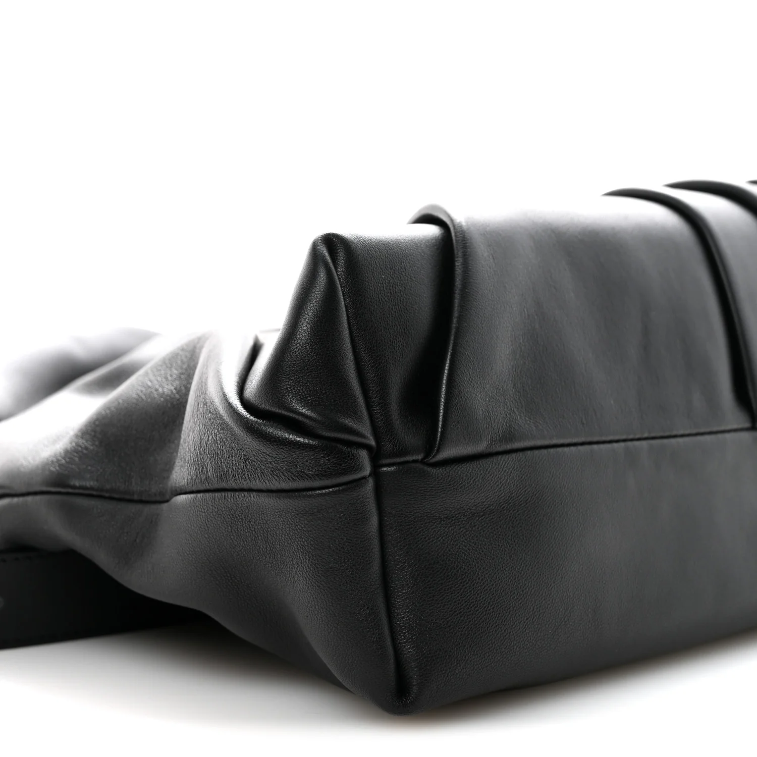 Mellow Nappa Draped Tote Black - Image 8