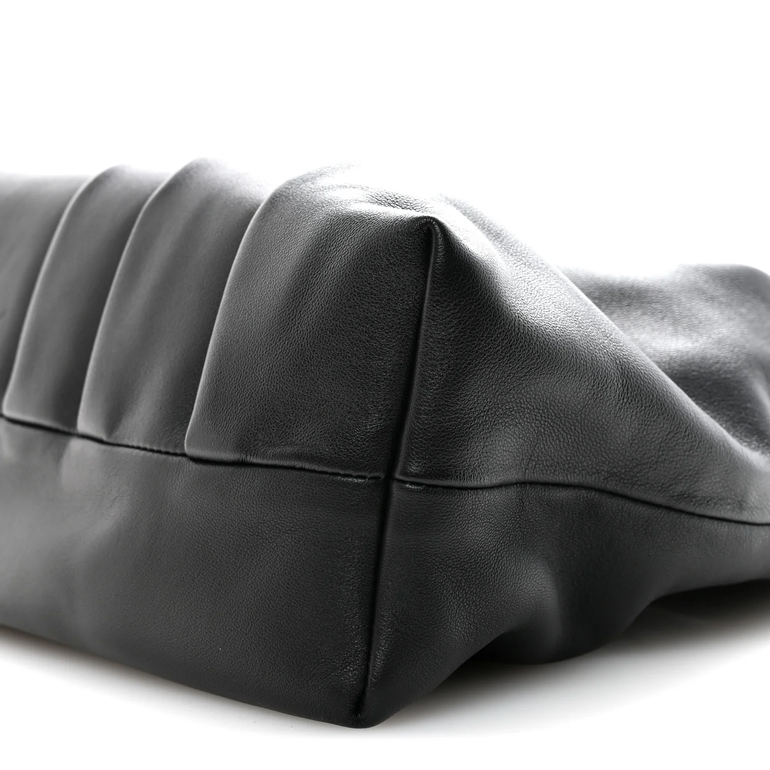 Mellow Nappa Draped Tote Black - Image 9