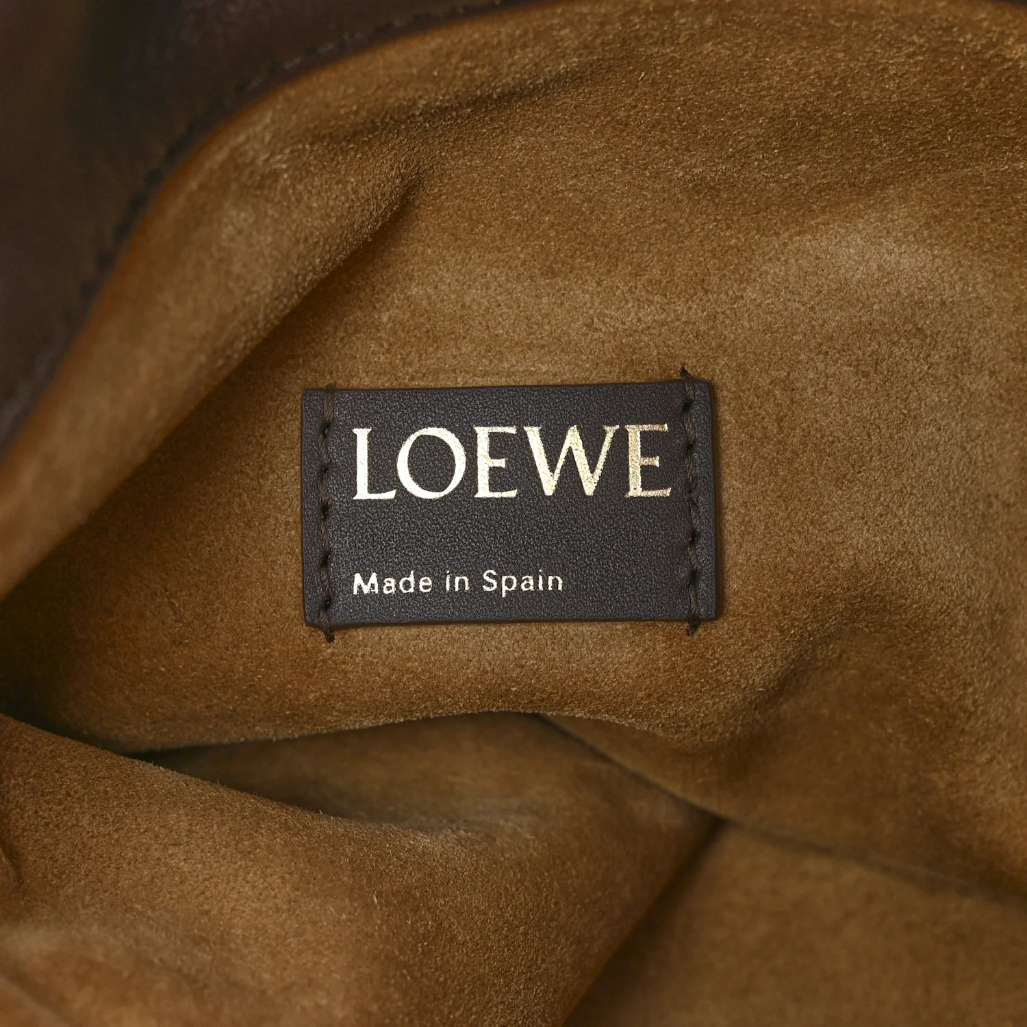 Mellow Nappa Lambskin Flamenco Tote Bag Black Dark Chestnut - Image 6