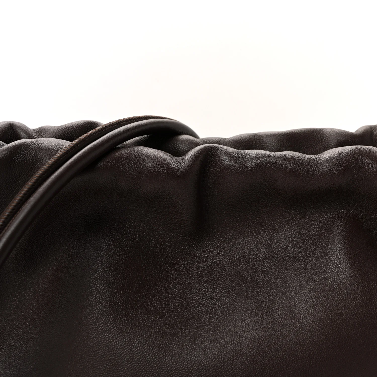 Mellow Nappa Medium Donut Chain Flamenco Knot Clutch Dark Burgundy - Image 8