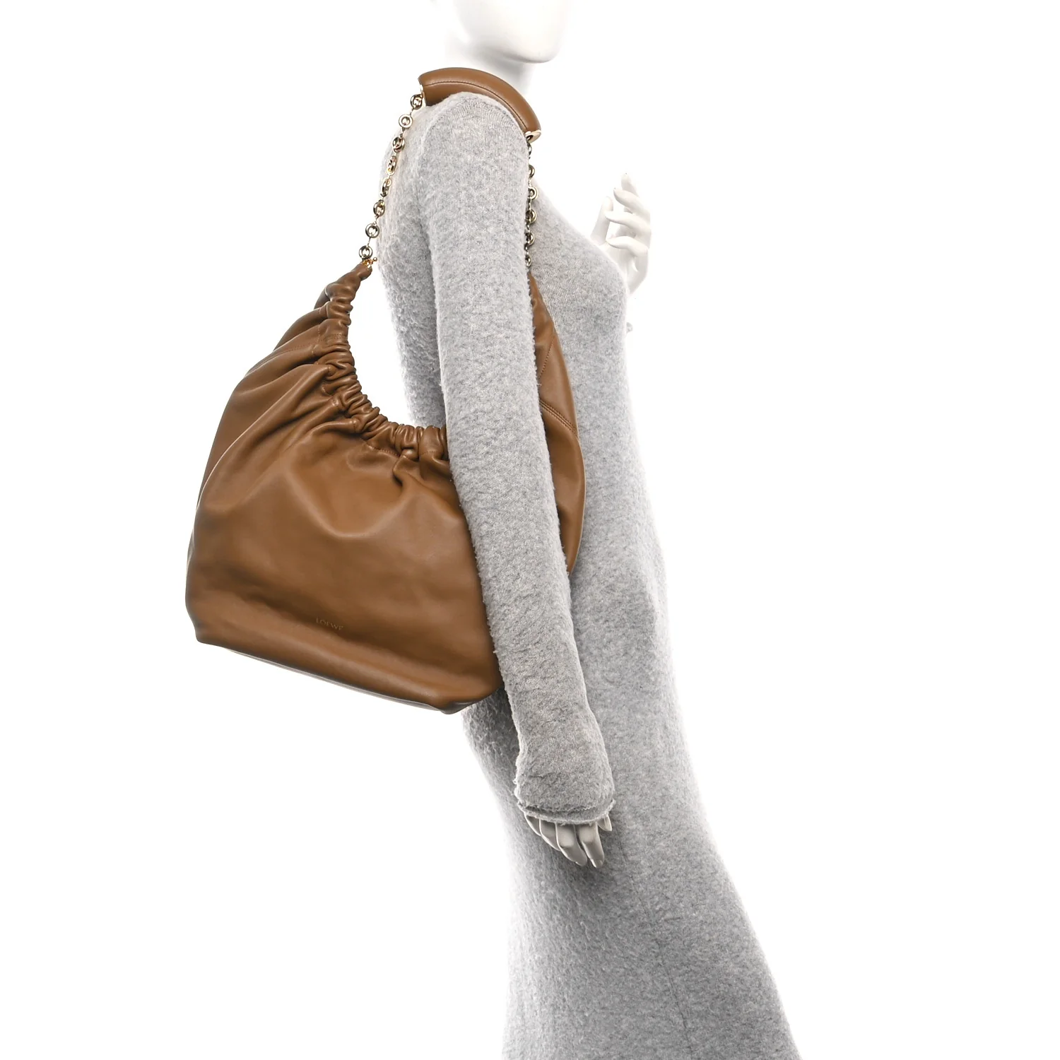 Mellow Nappa Small Squeeze Bag Oak - Image 2