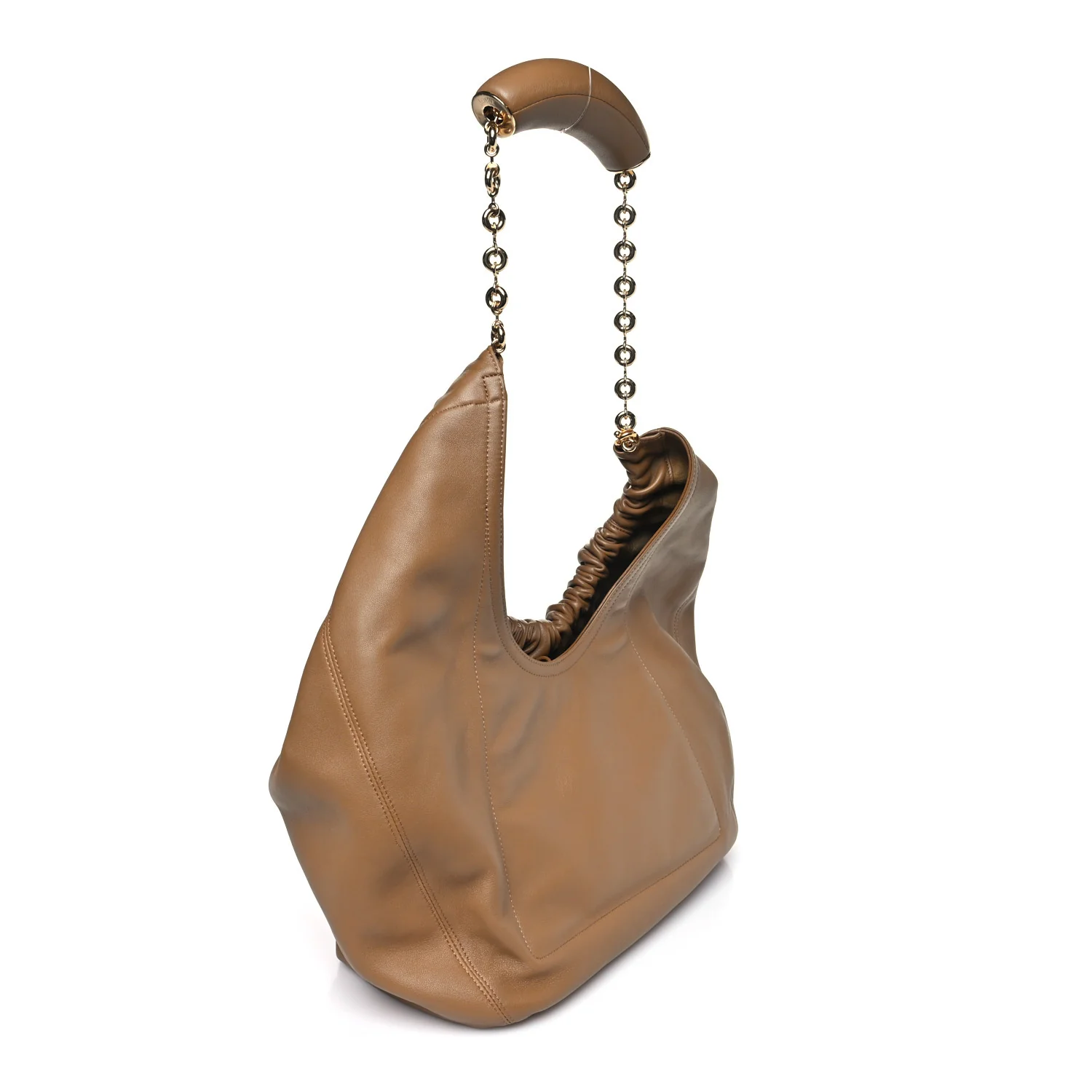 Mellow Nappa Small Squeeze Bag Oak - Image 3