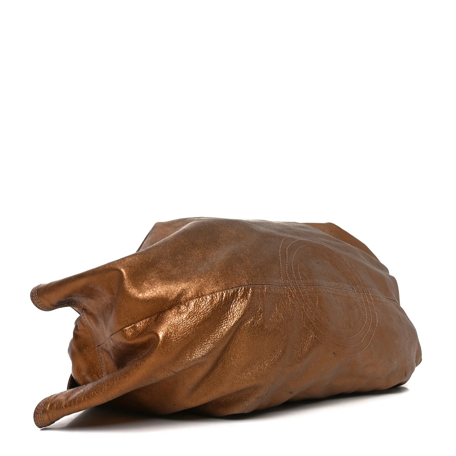 Metallic Nappa Aire Shoulder Bag Bronce - Image 4