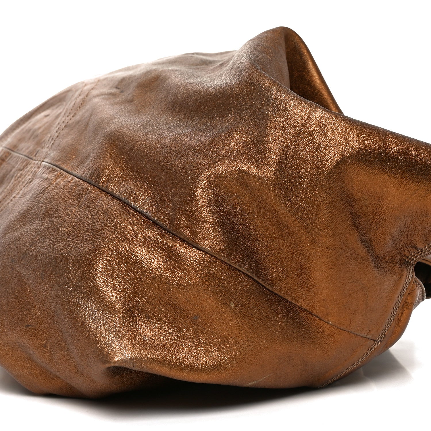 Metallic Nappa Aire Shoulder Bag Bronce - Image 9