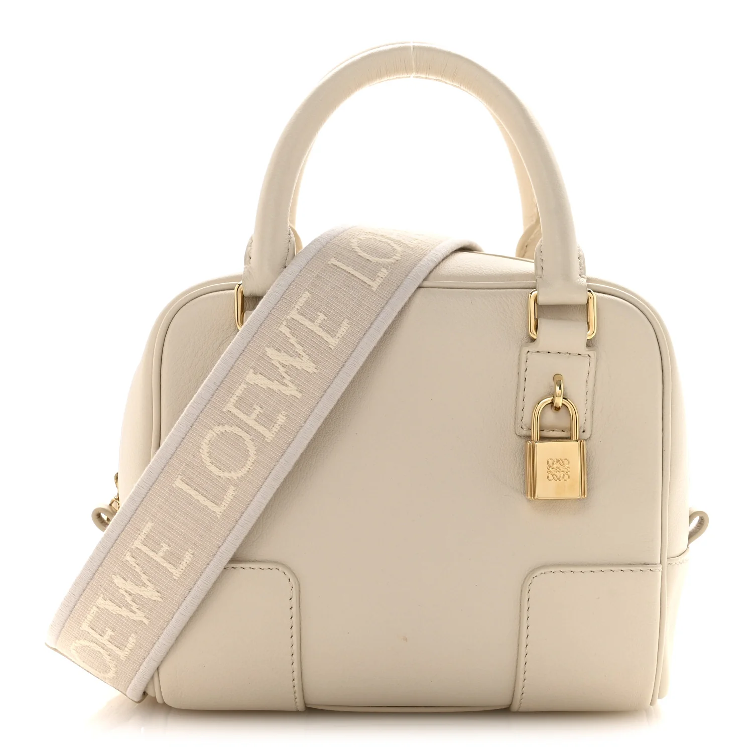 Nappa Calfskin Amazona 16 Square Bag Angora