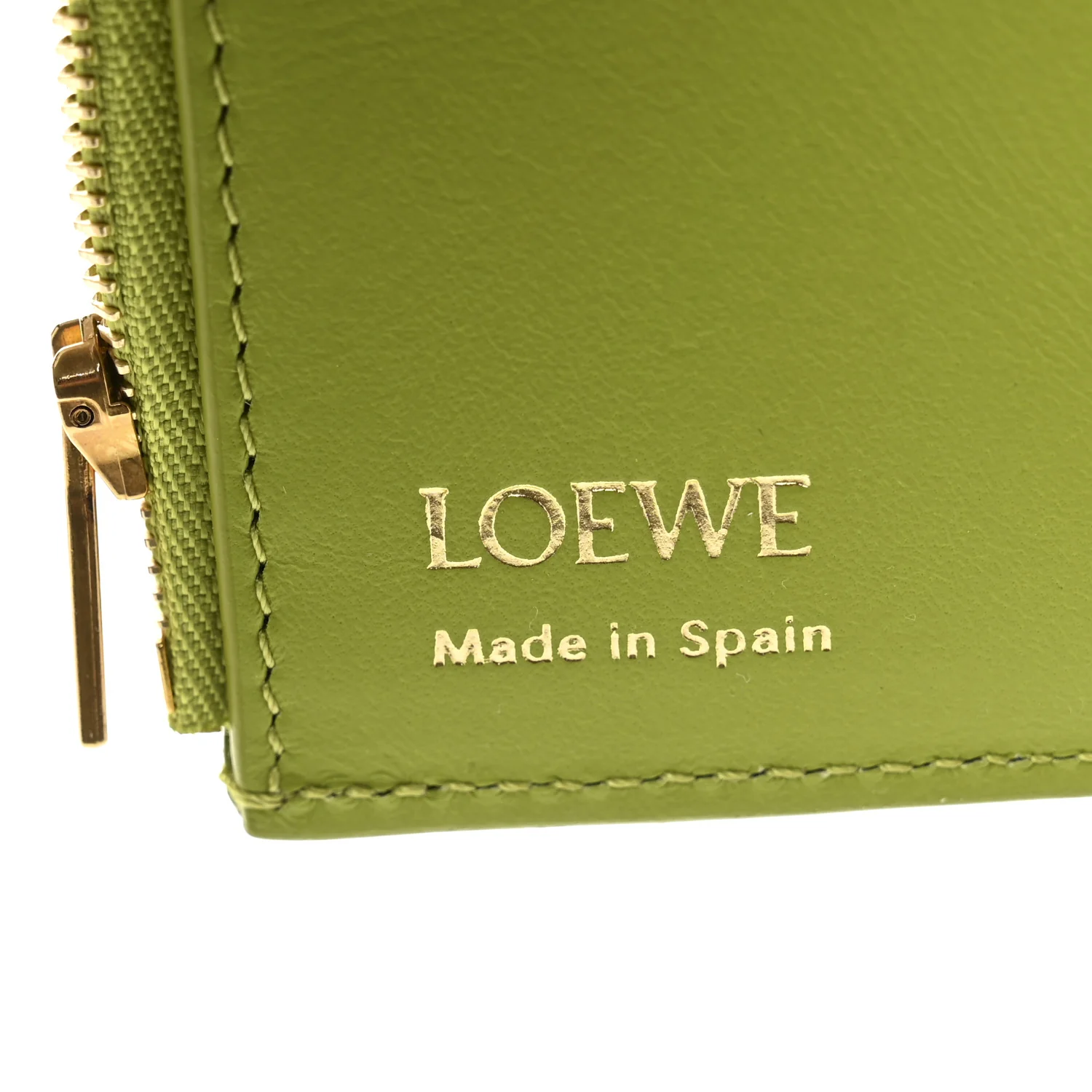 Nappa Calfskin Small Vertical Wallet Green - Image 6