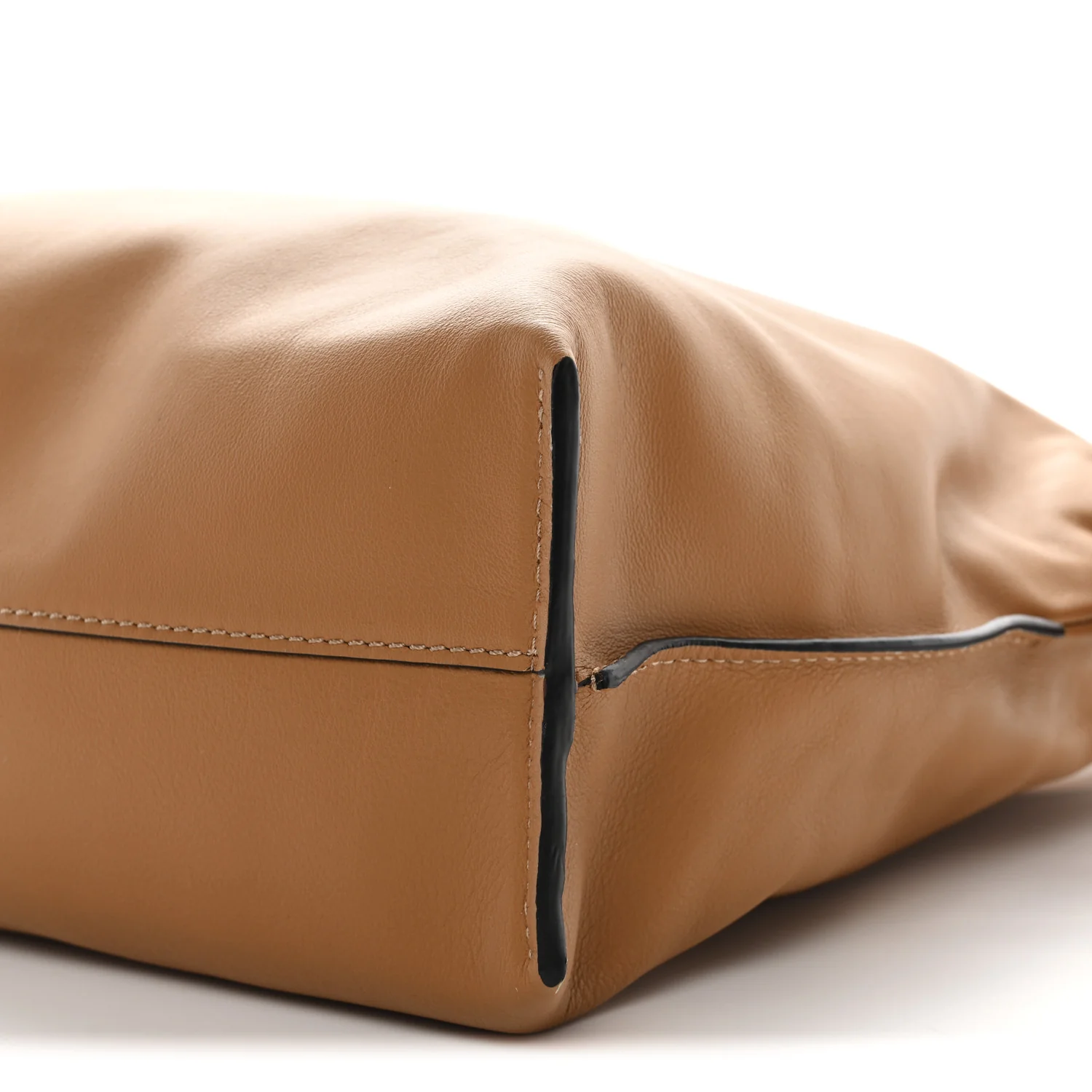 Nappa Flamenco Knot Clutch Warm Desert - Image 10