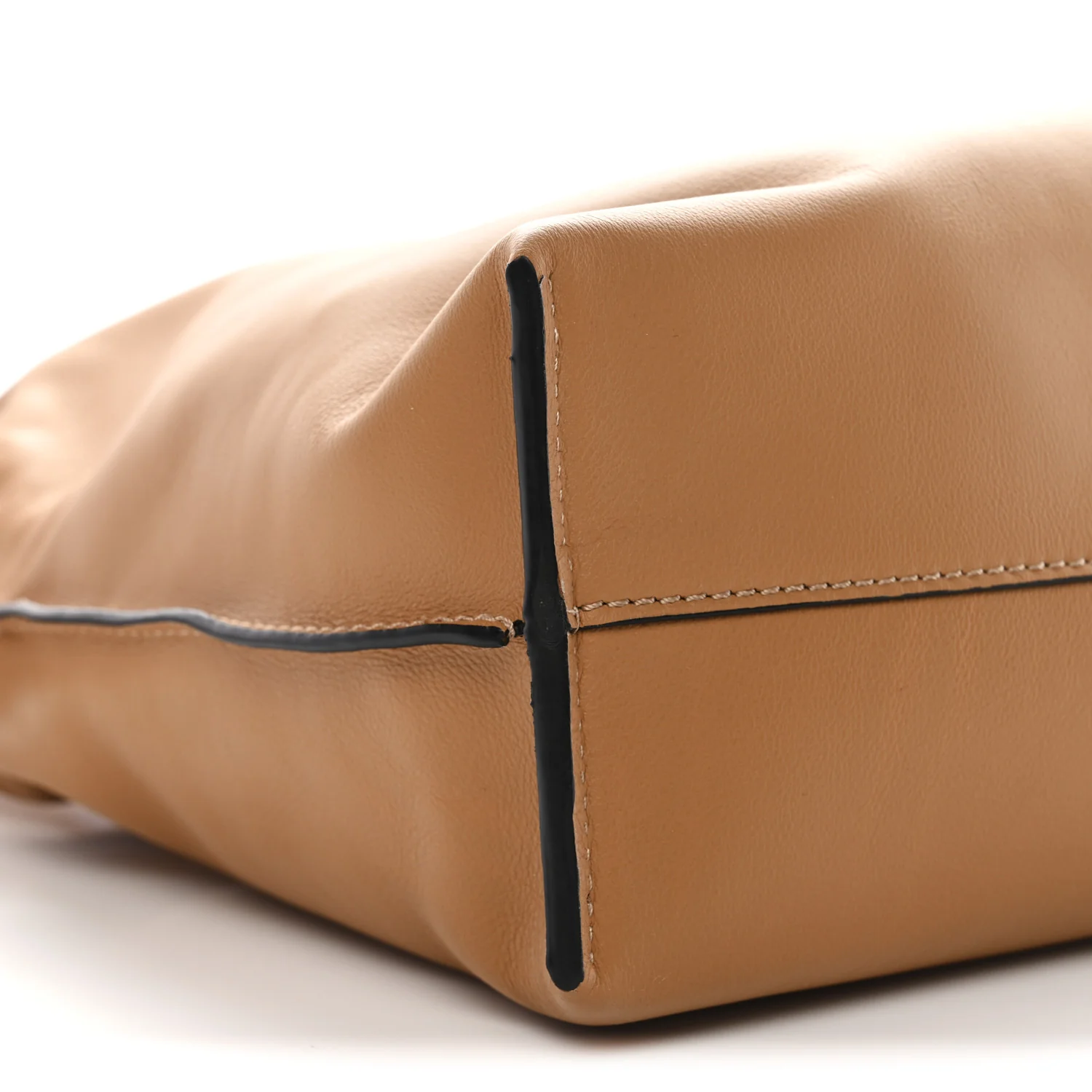 Nappa Flamenco Knot Clutch Warm Desert - Image 9