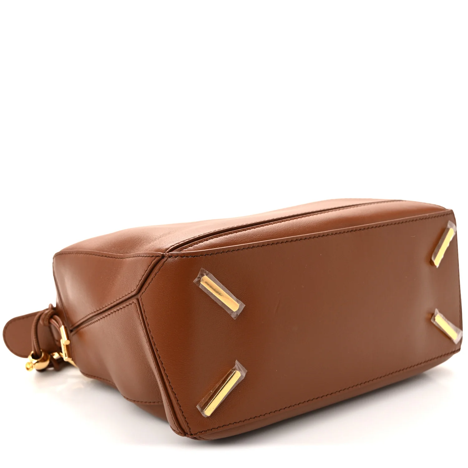 Nappa Lambskin Small Featherlight Puzzle Bag Pecan - Image 4
