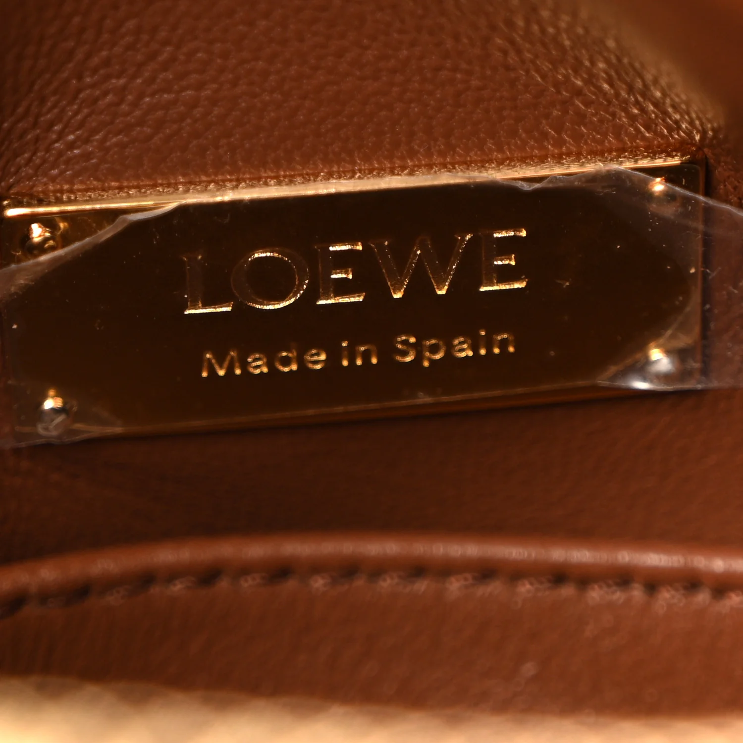 Nappa Lambskin Small Featherlight Puzzle Bag Pecan - Image 6