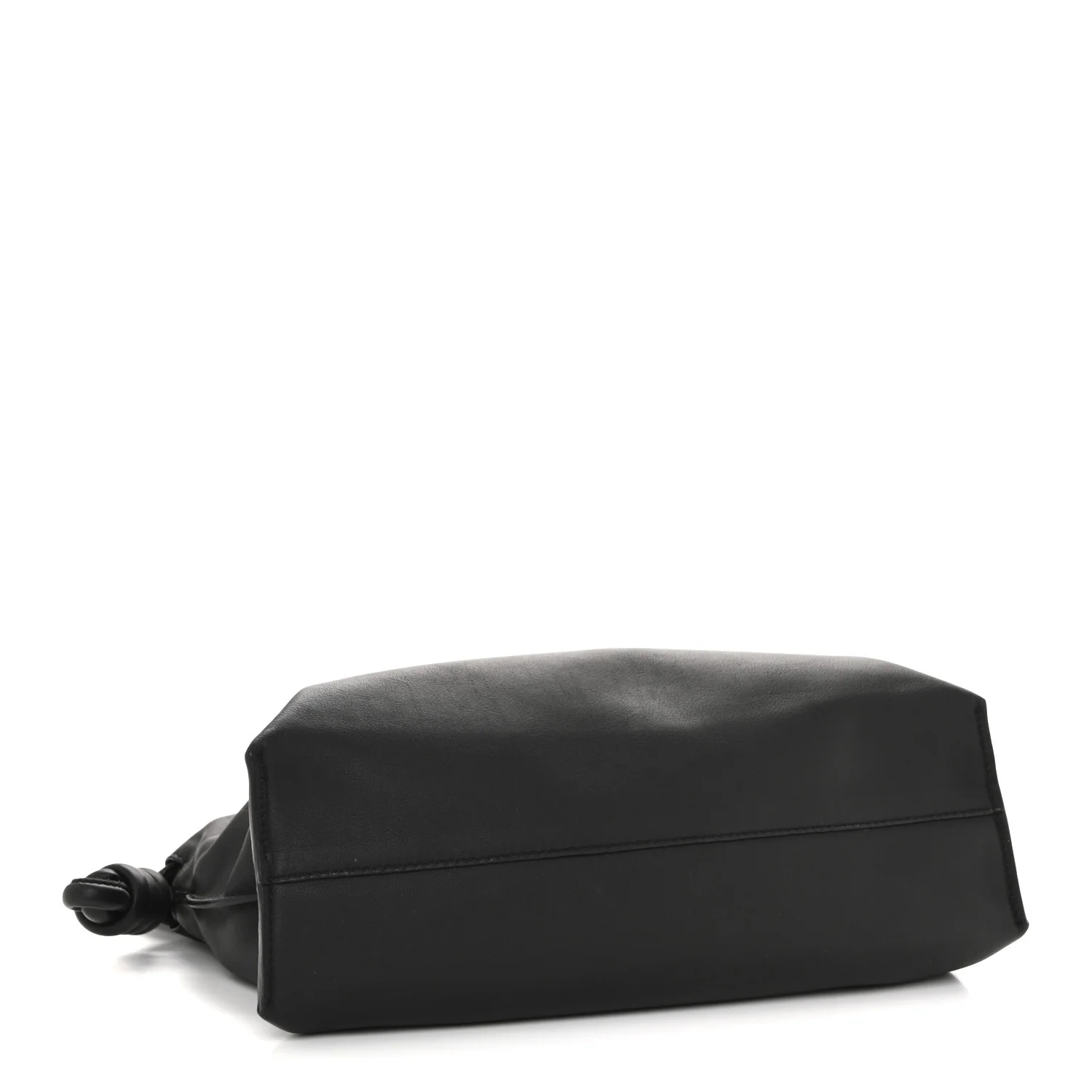 Nappa Medium Flamenco Knot Bag Black - Image 4