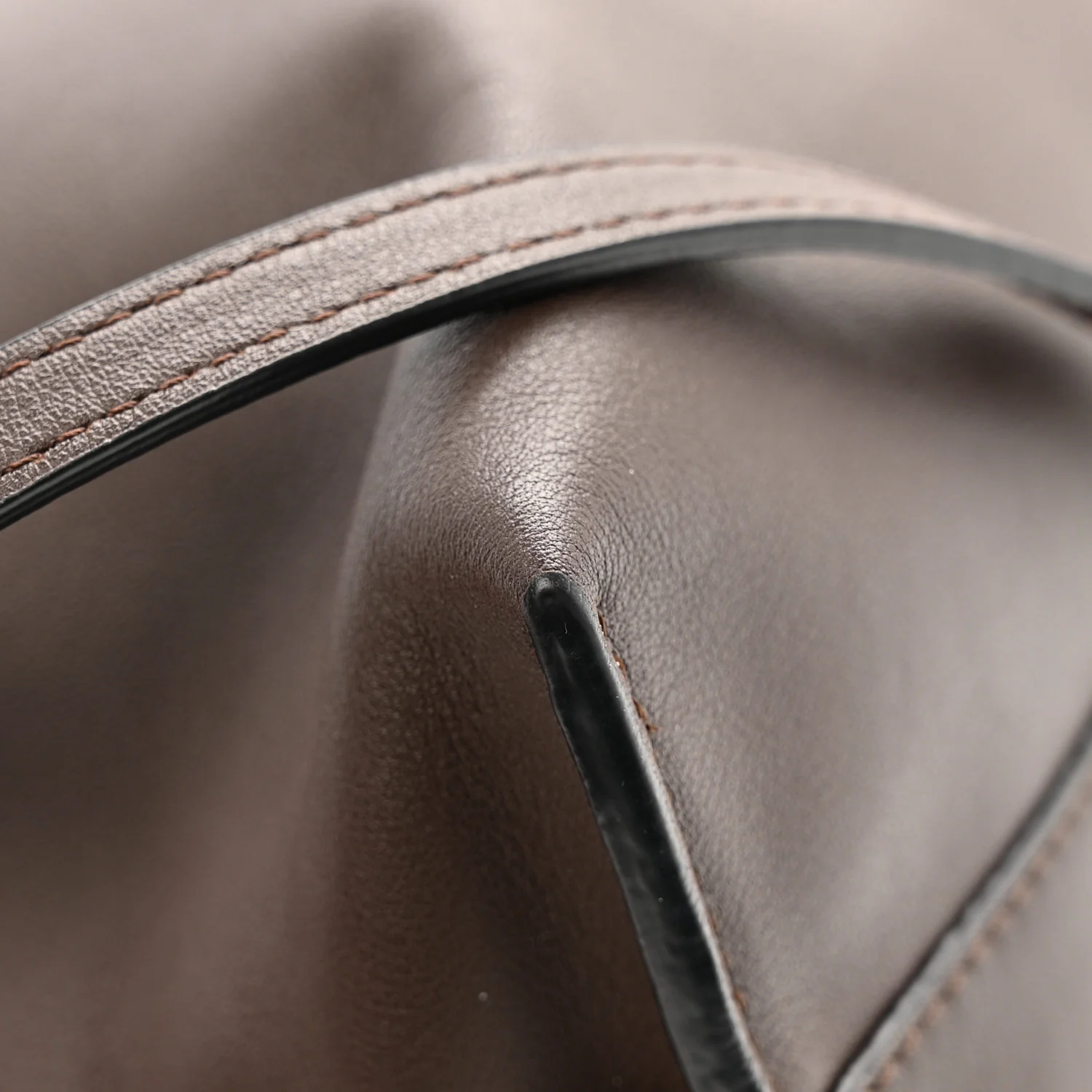 Nappa Medium Flamenco Knot Bag Chocolate - Image 10