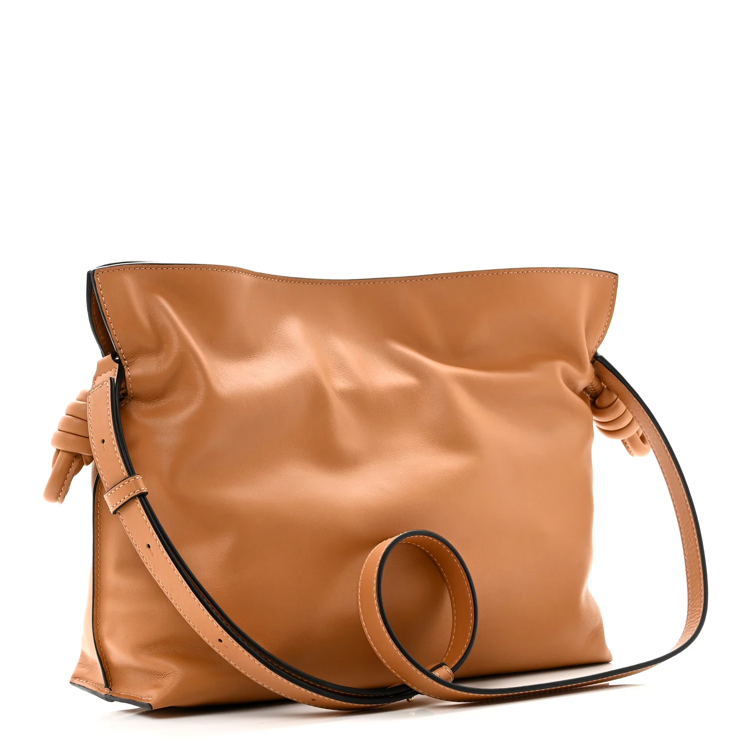 Nappa Medium Flamenco Knot Bag Warm Desert - Image 3