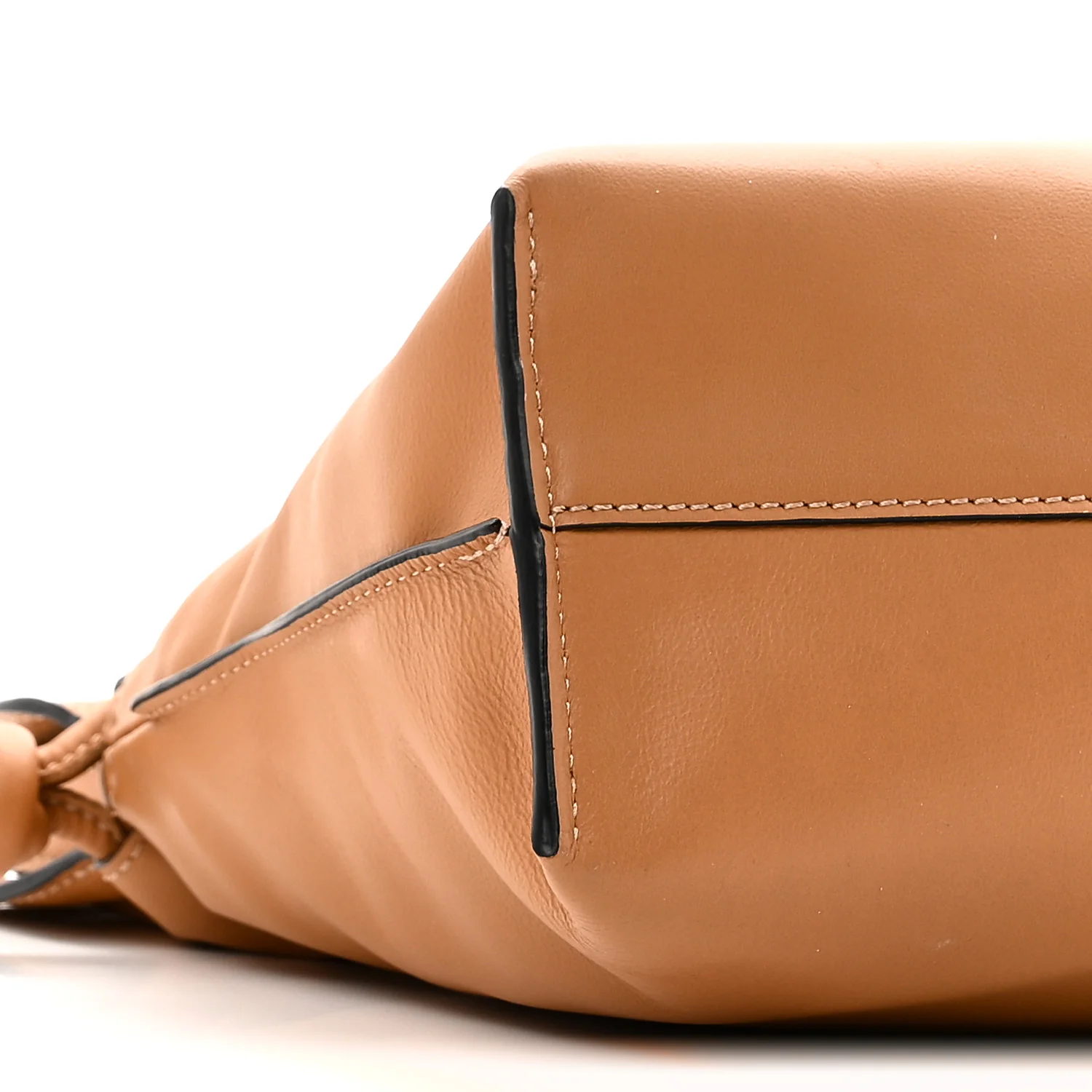 Nappa Medium Flamenco Knot Bag Warm Desert - Image 8