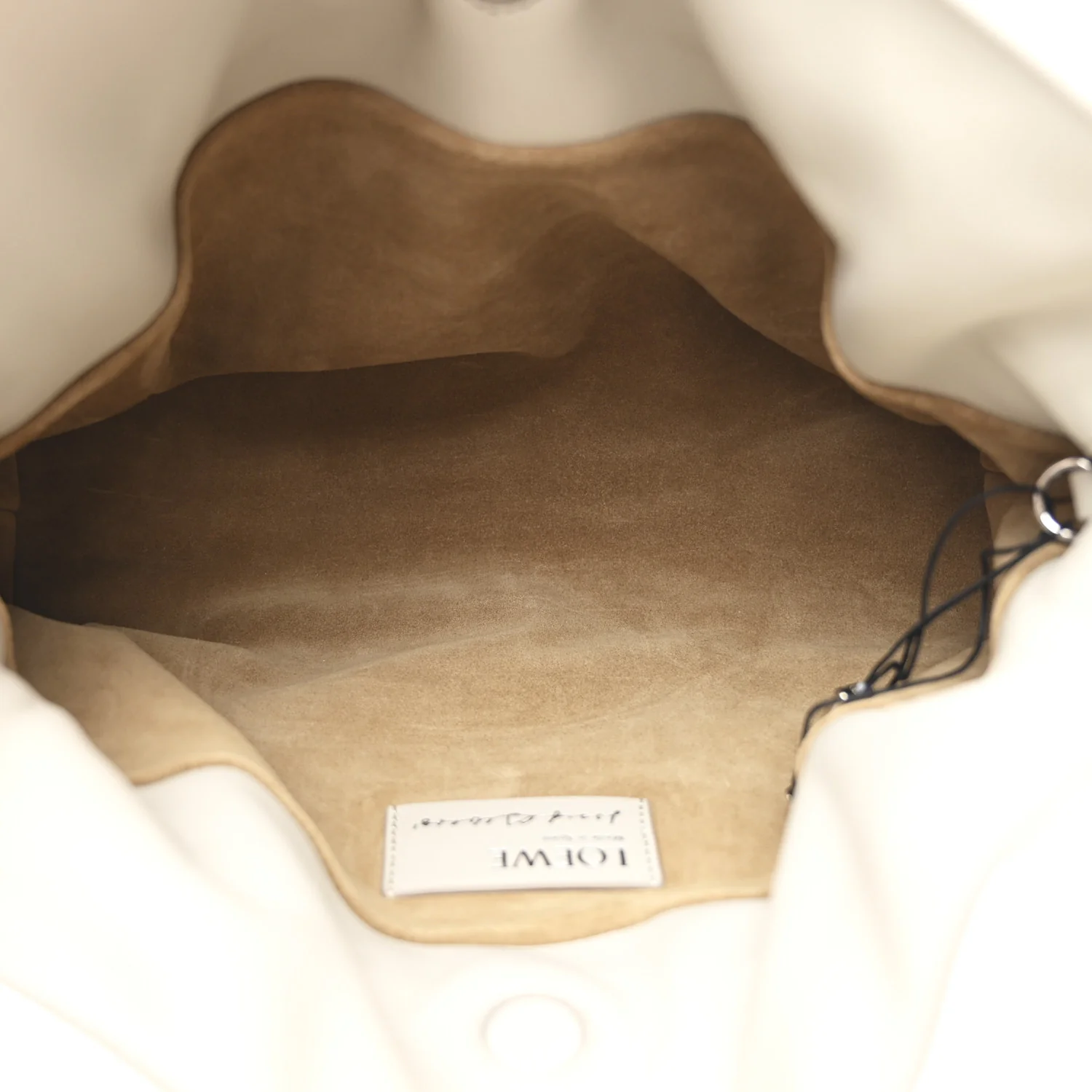 Nappa Medium Flamenco Knot Clutch Pale Grey Light Citrine - Image 5
