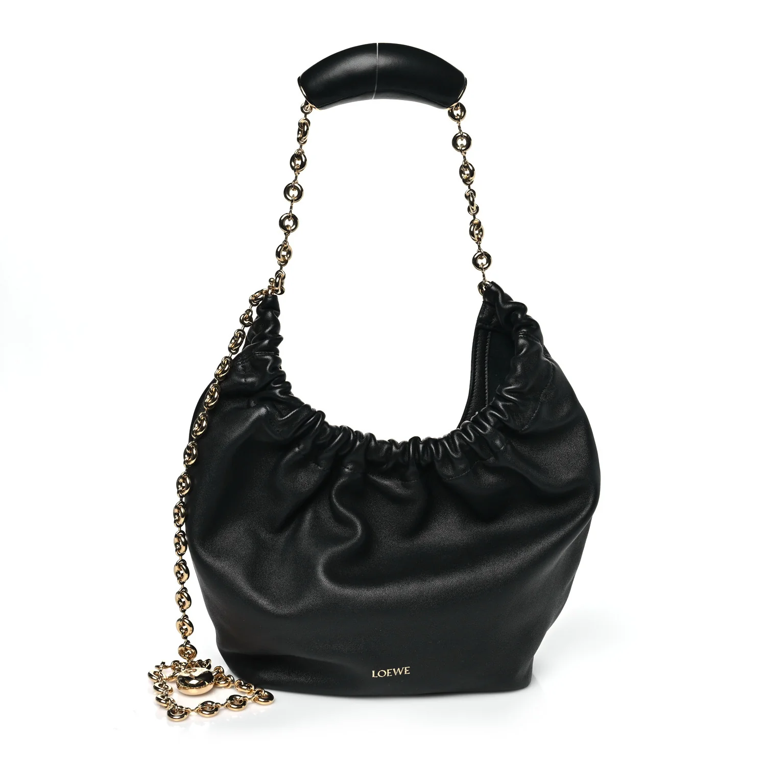 Nappa Small Squeeze Bag Black