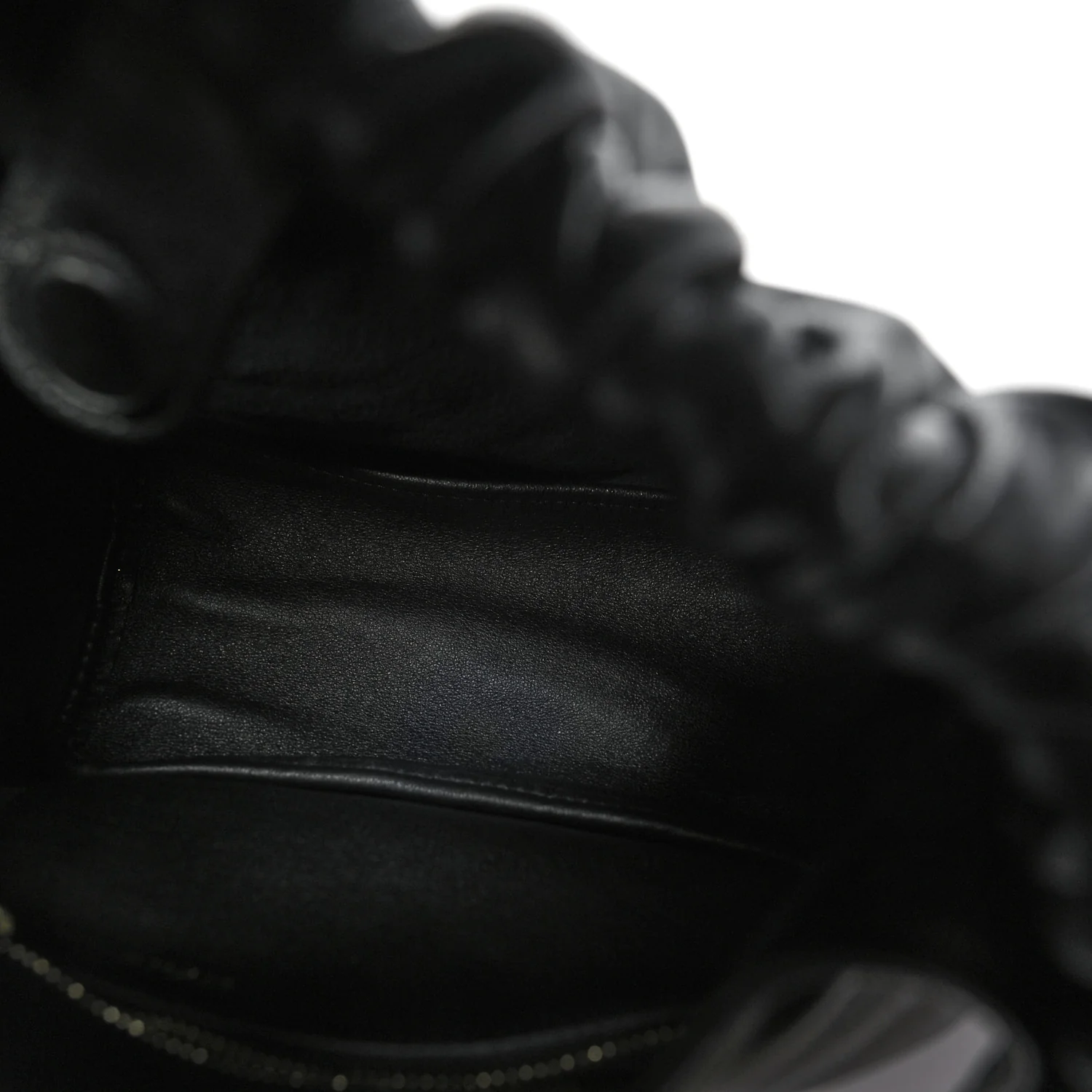 Nappa Small Squeeze Bag Black - Image 5