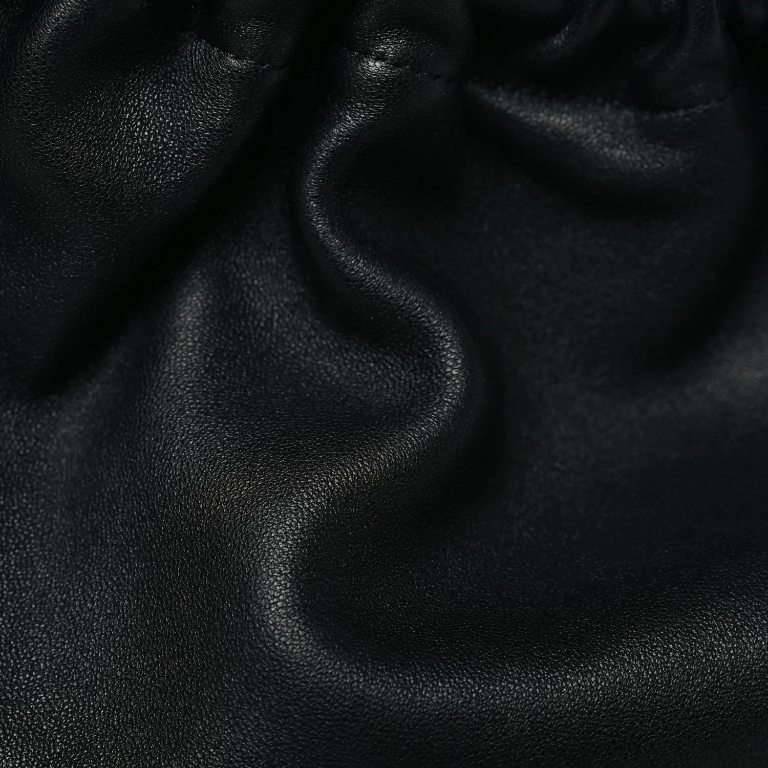 Nappa Small Squeeze Bag Black - Image 7